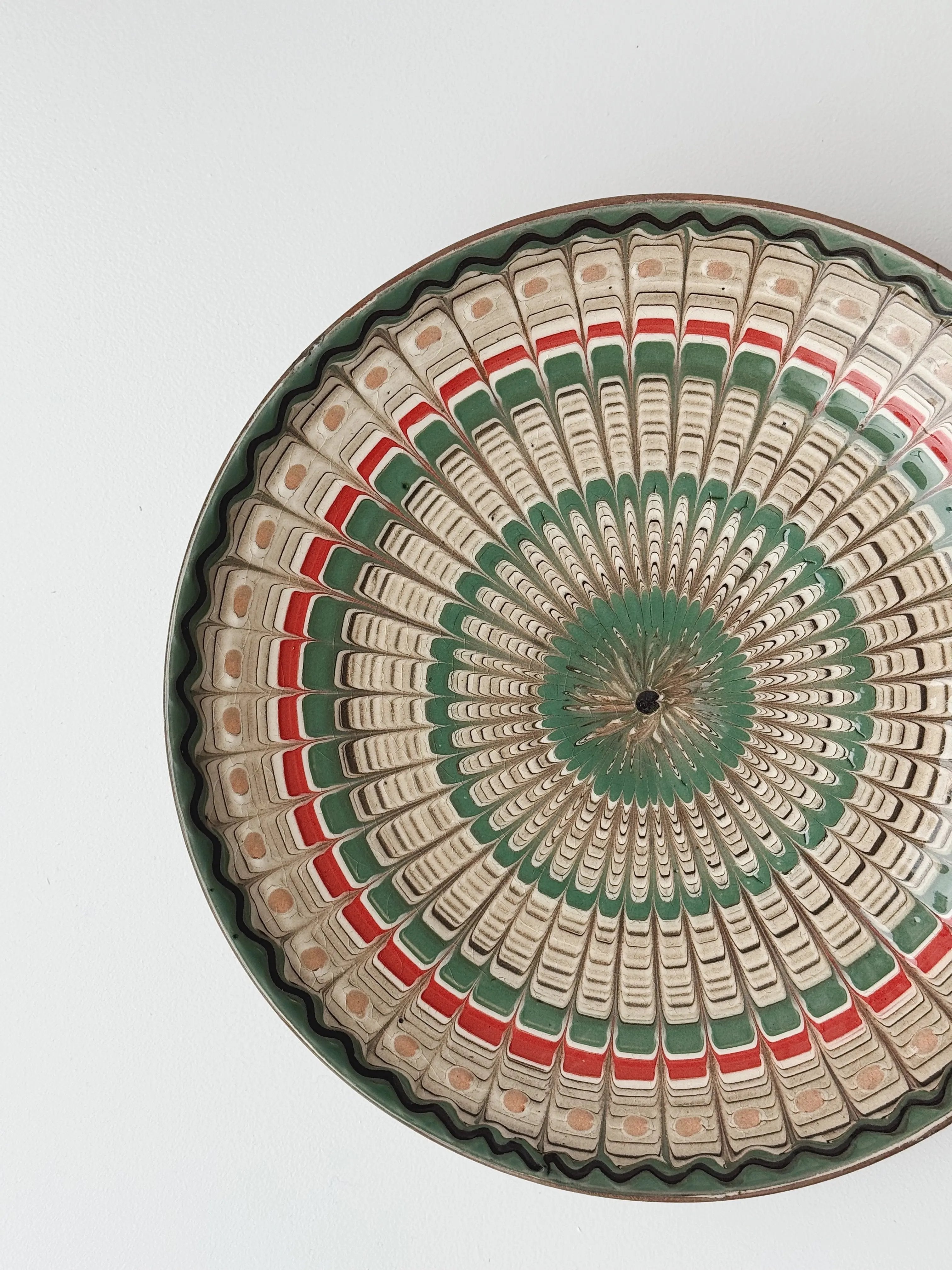 Håndlavet Horezu Tallerken | No. 26 | Flere Størrelser Studio Hafnia