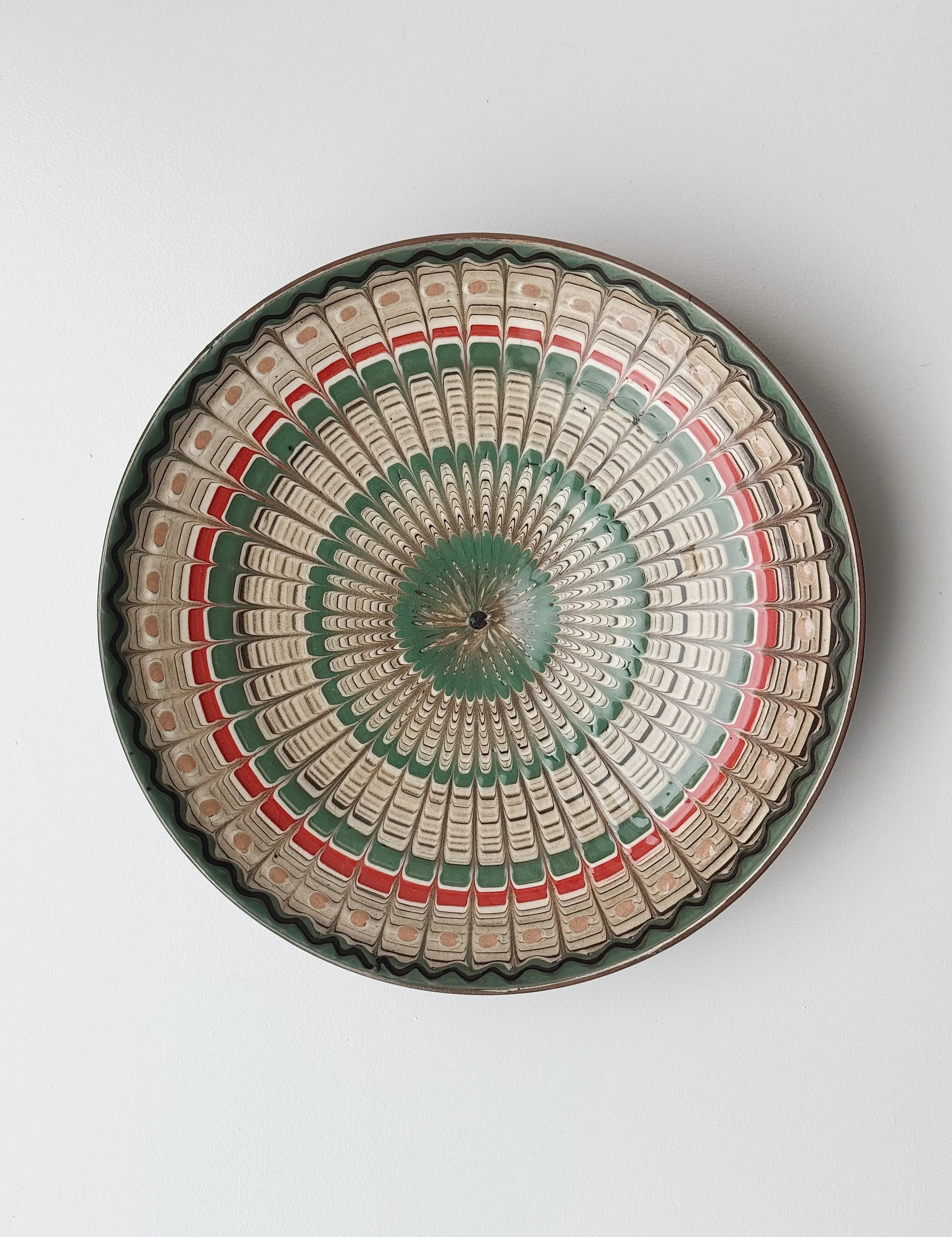 Håndlavet Horezu Tallerken | No. 26 | Flere Størrelser Studio Hafnia