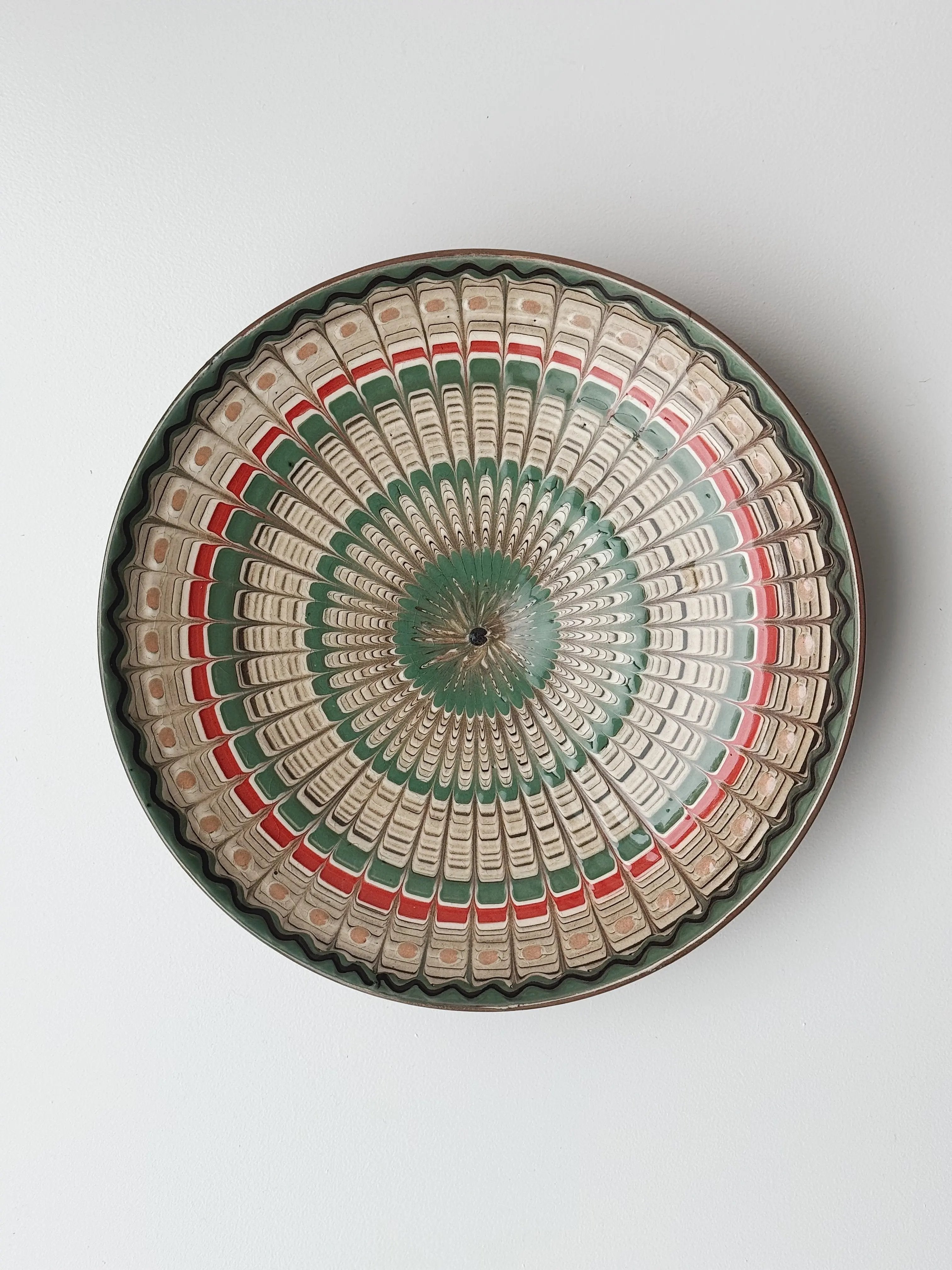 Håndlavet Horezu Tallerken | No. 26 | Flere Størrelser Studio Hafnia