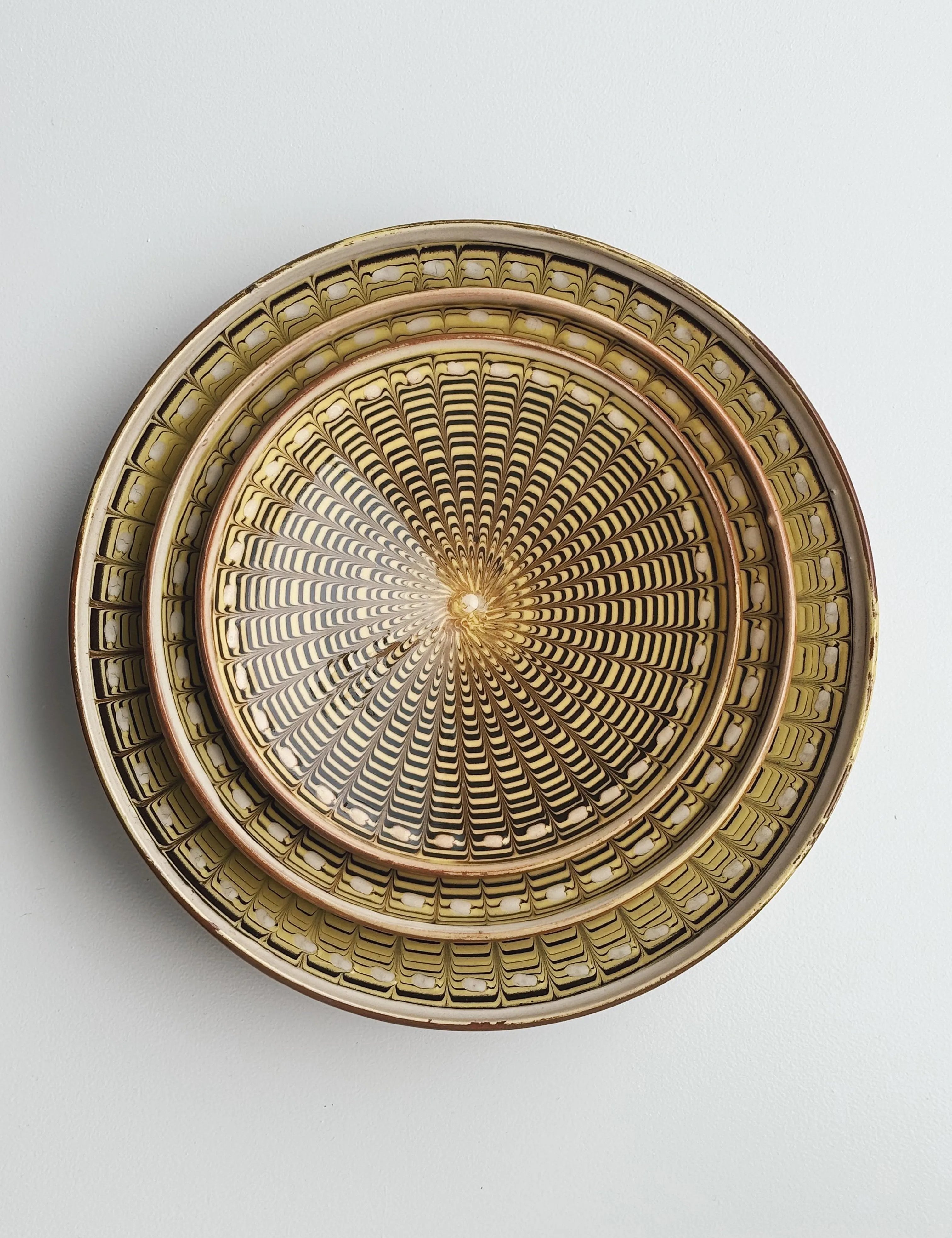 Håndlavet Horezu Tallerken | No. 27 | Flere Størrelser Studio Hafnia