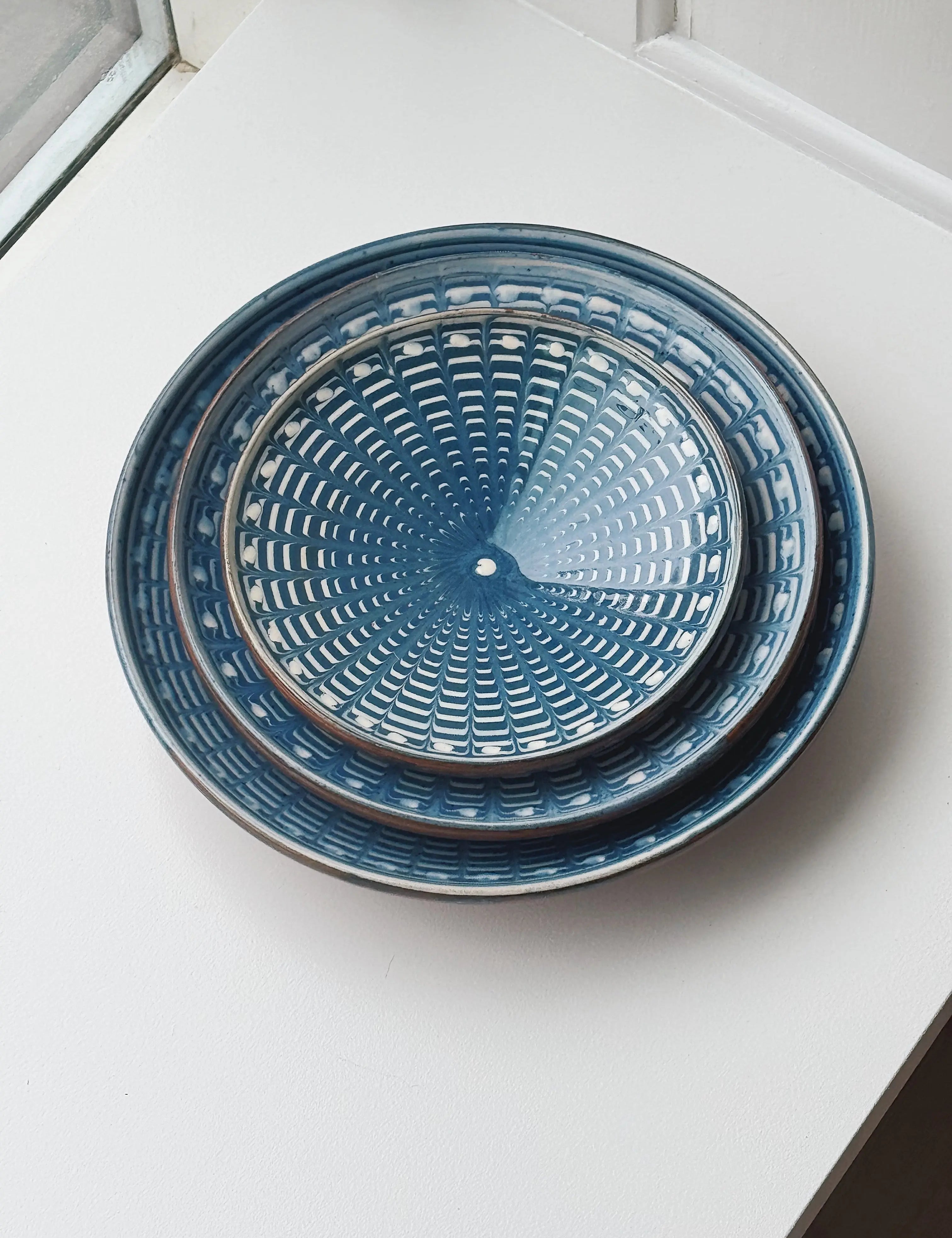 Håndlavet Horezu Tallerken | No. 28 | Flere Størrelser Studio Hafnia