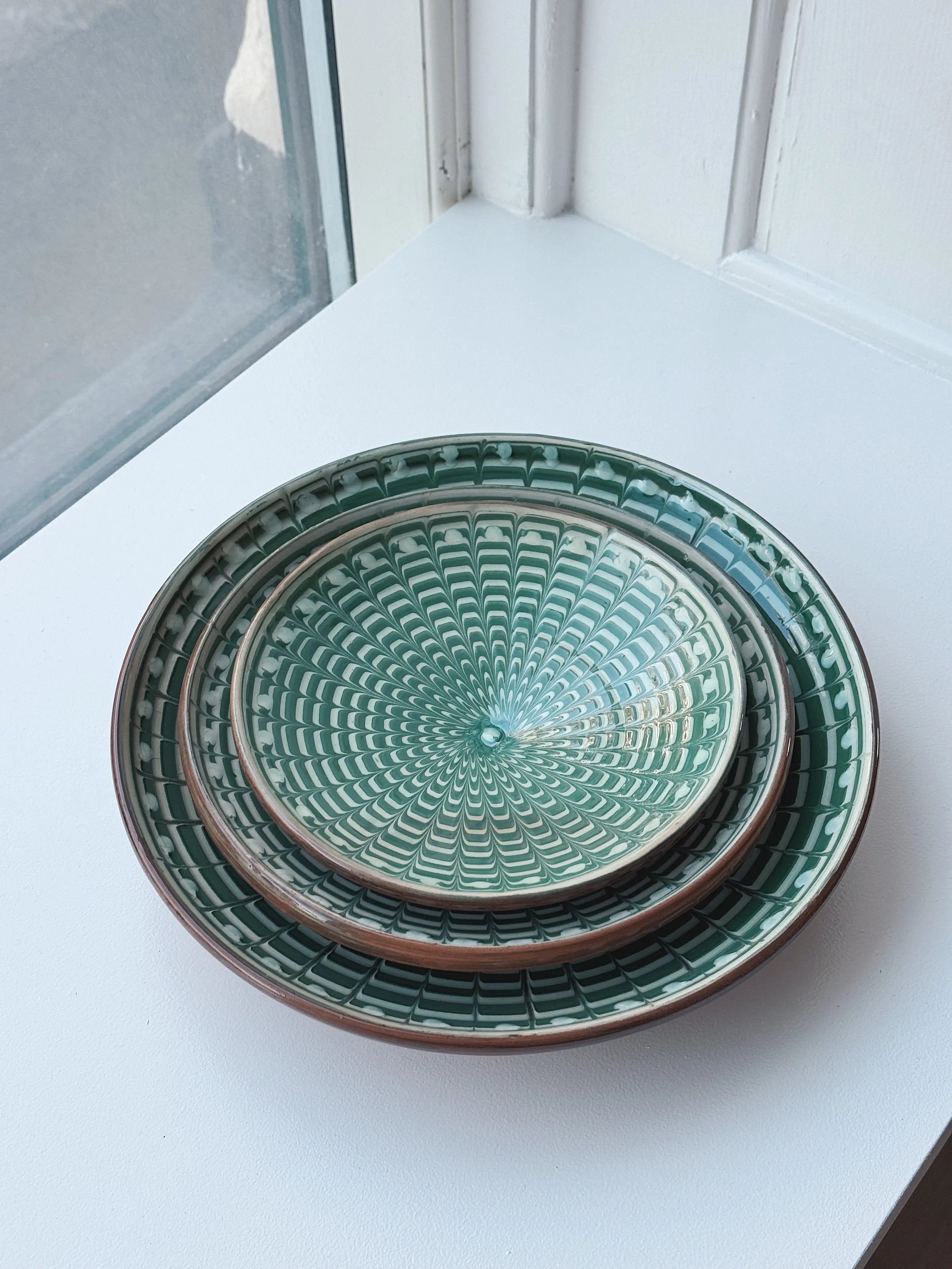 Håndlavet Horezu Tallerken | No. 29 | Flere Størrelser Studio Hafnia