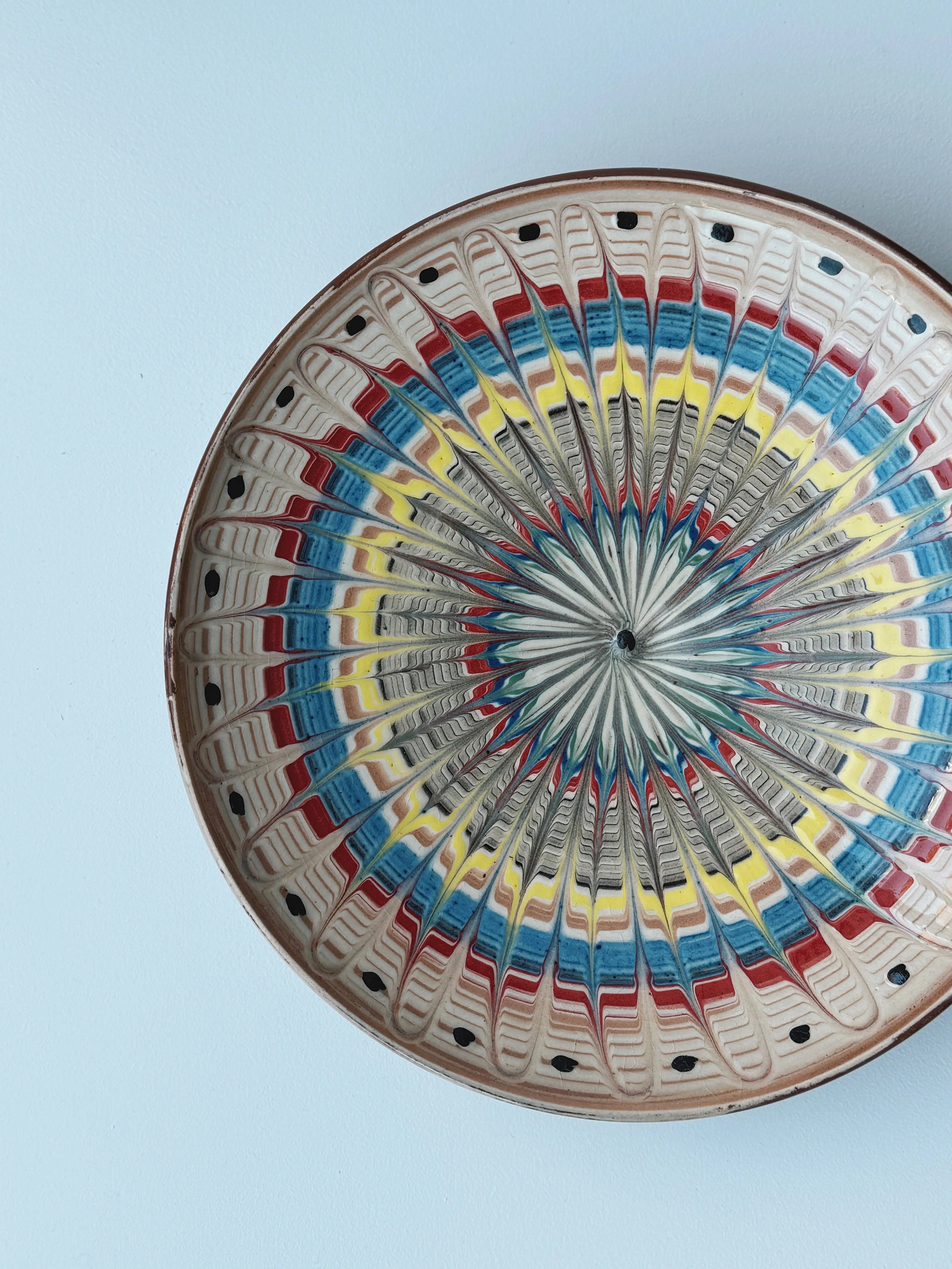 Håndlavet Horezu Tallerken | No. 31 | Flere Størrelser Studio Hafnia