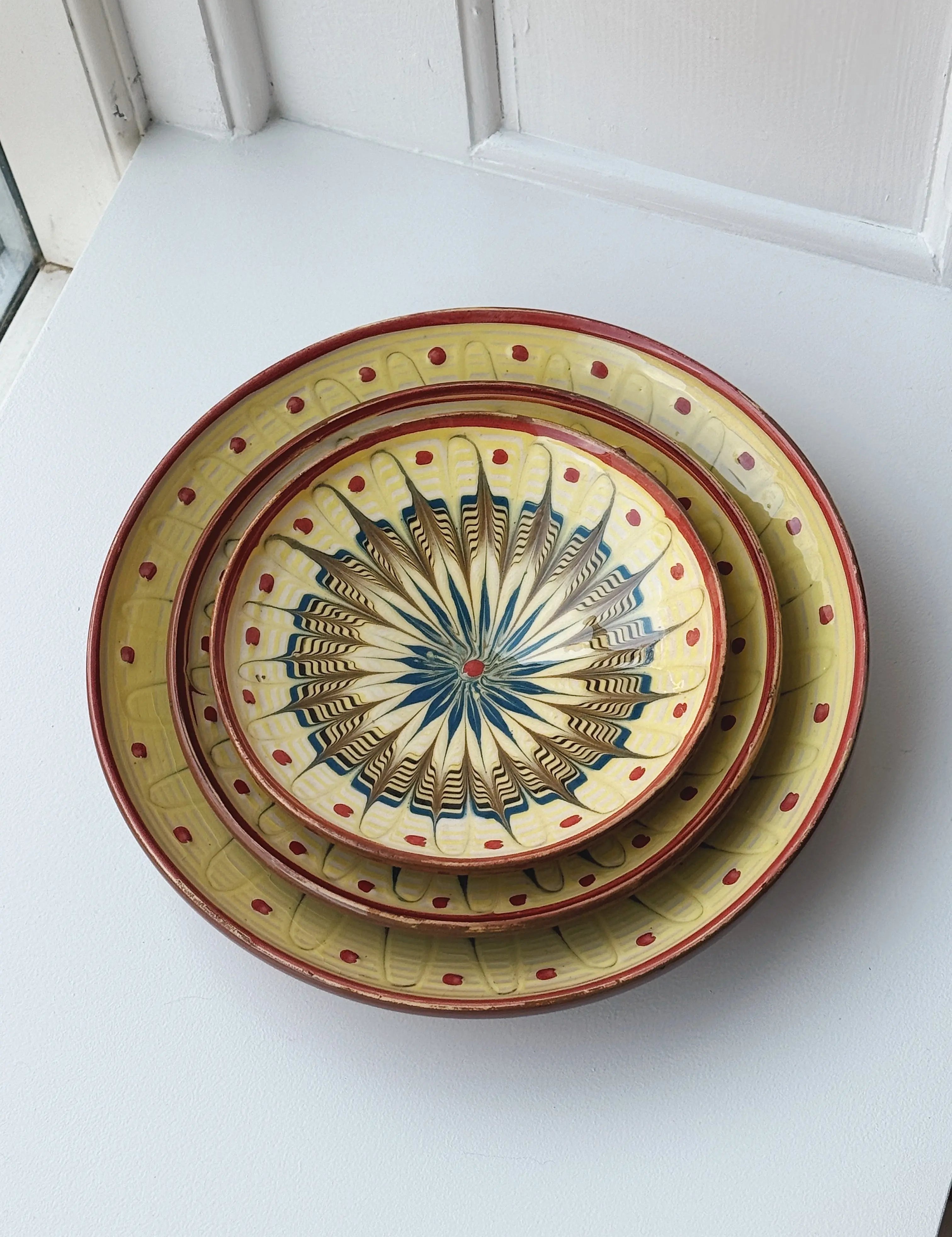 Håndlavet Horezu Tallerken | No. 33 | Flere Størrelser Studio Hafnia