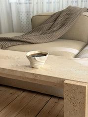 Handmade Ripple Cup | Atelier Marée | White Porcelain 270 ml