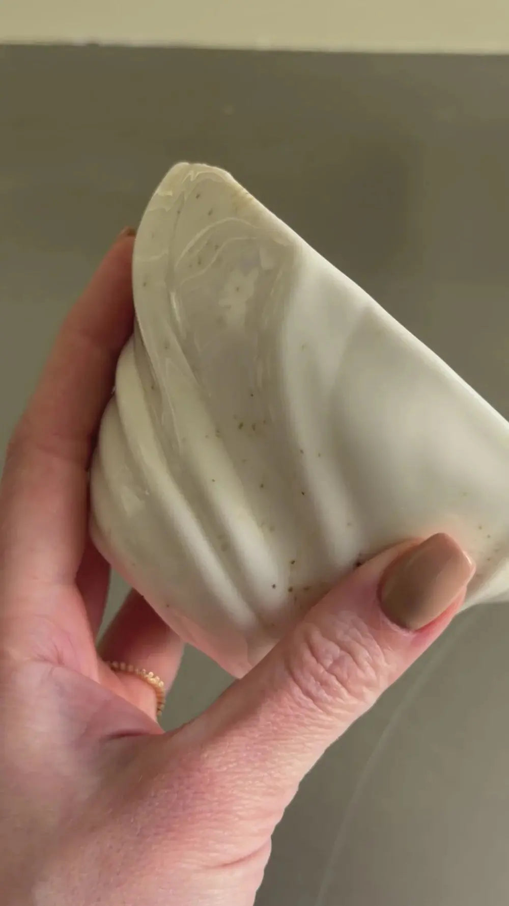 Handmade Ripple Cup | Atelier Marée | Speckled Porcelain 270 ml