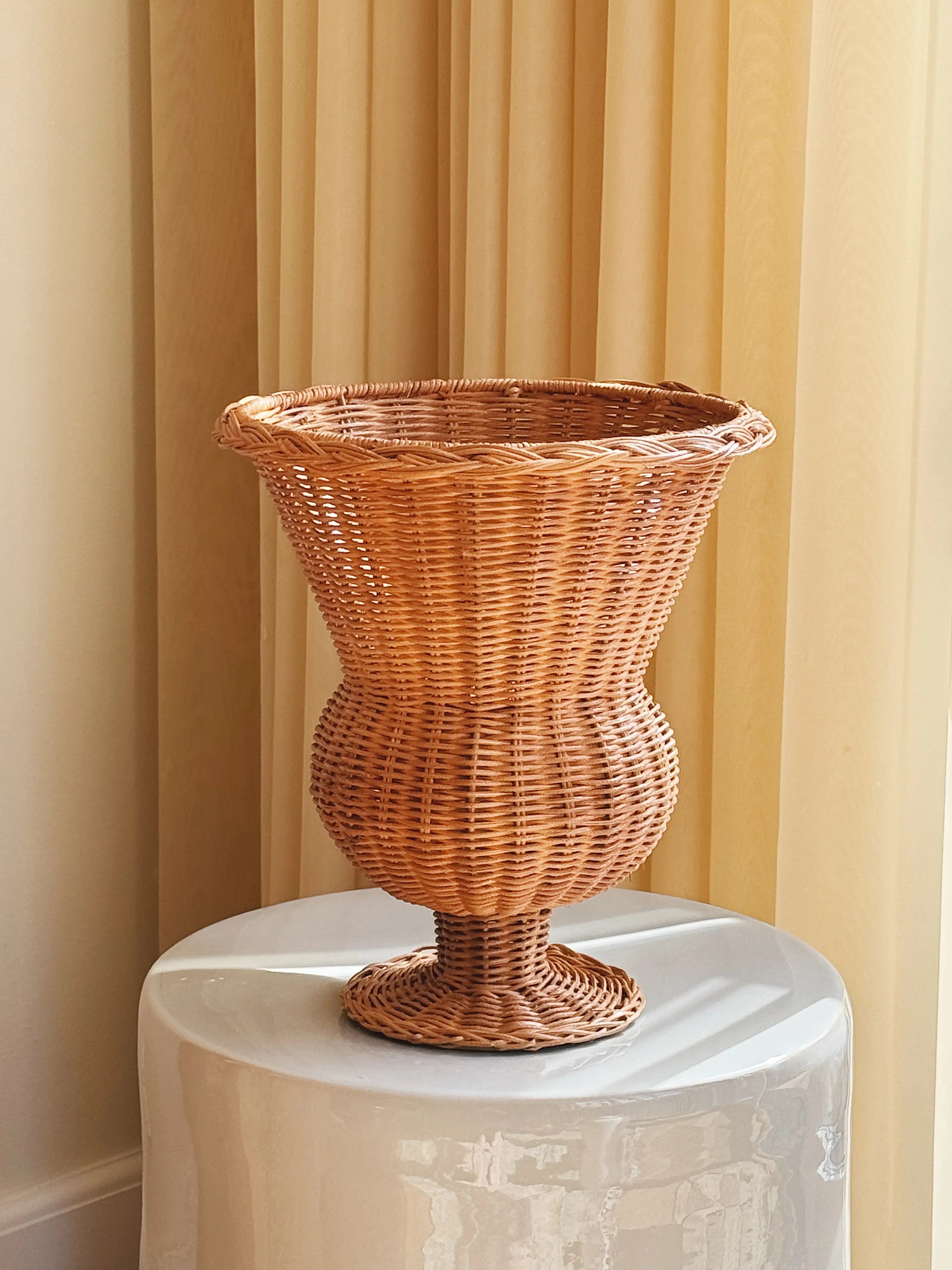 Håndlavet Vase i Rattan | Ø25 x H30 cm Studio Hafnia