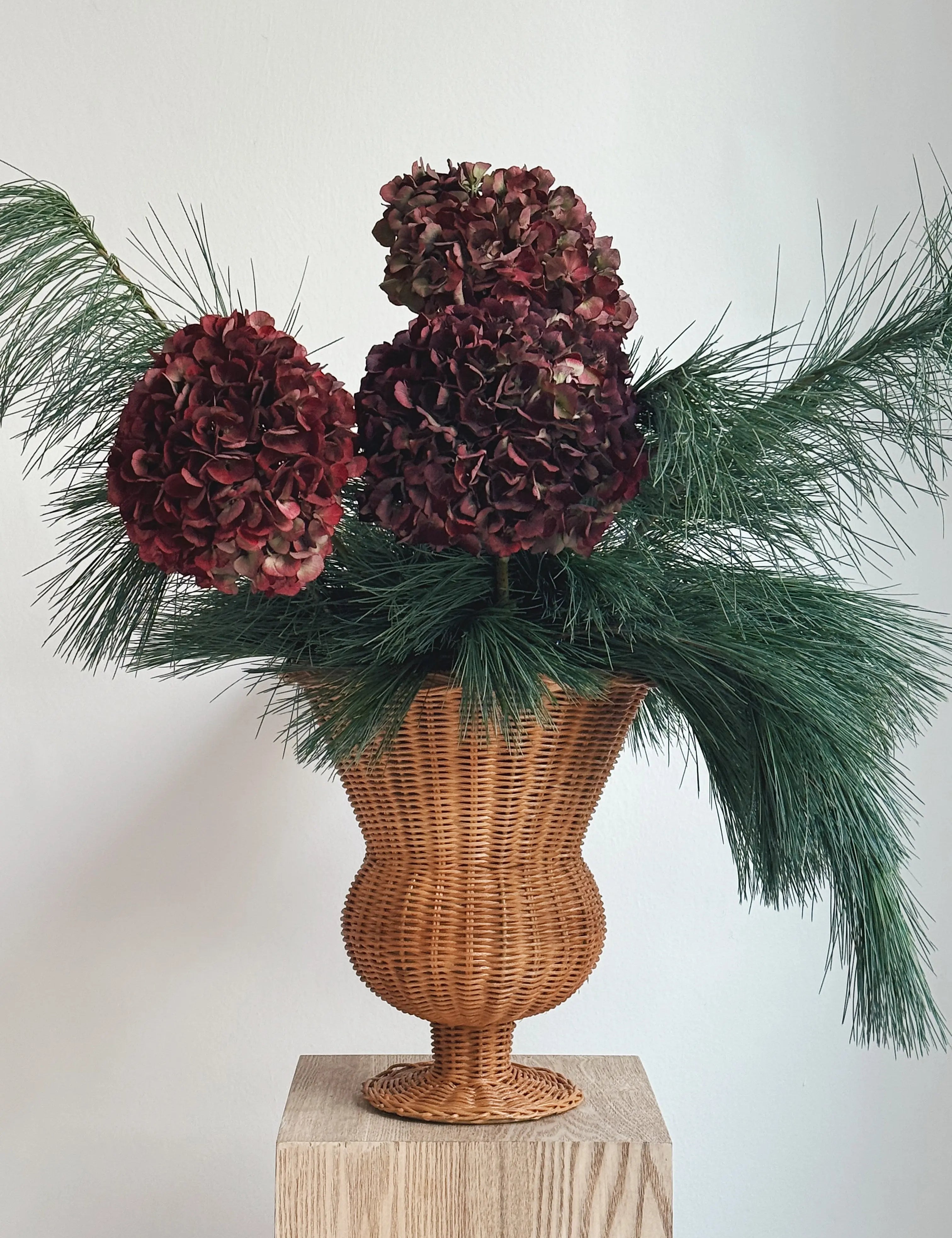 Håndlavet Vase i Rattan | Ø25 x H30 cm Studio Hafnia