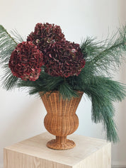 Håndlavet Vase i Rattan | Ø25 x H30 cm Studio Hafnia