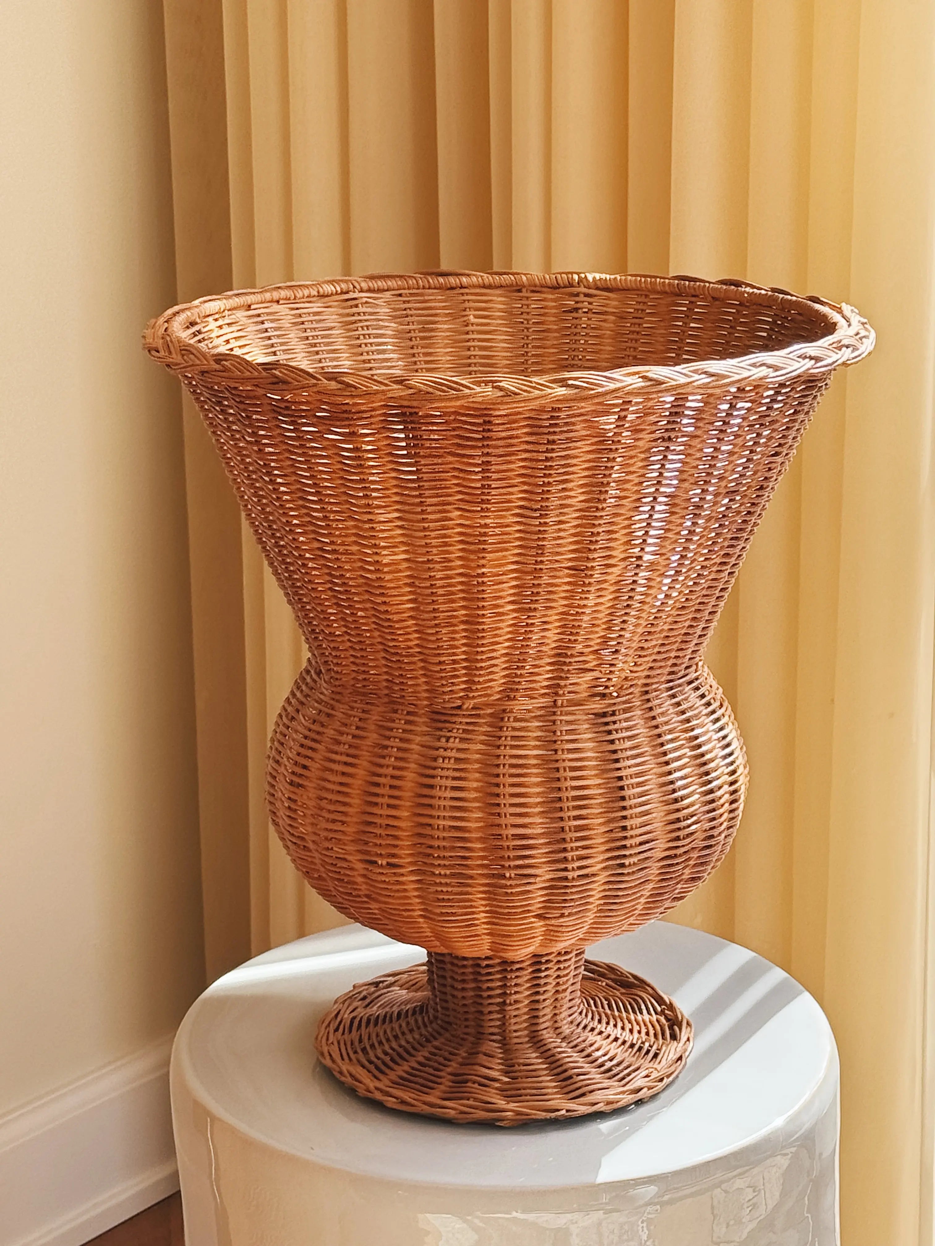 Håndlavet Vase i Rattan | Ø35 x H40 cm Studio Hafnia