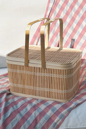 Håndlavet bambuskurv med hank | 2 størrelser Studio Hafnia