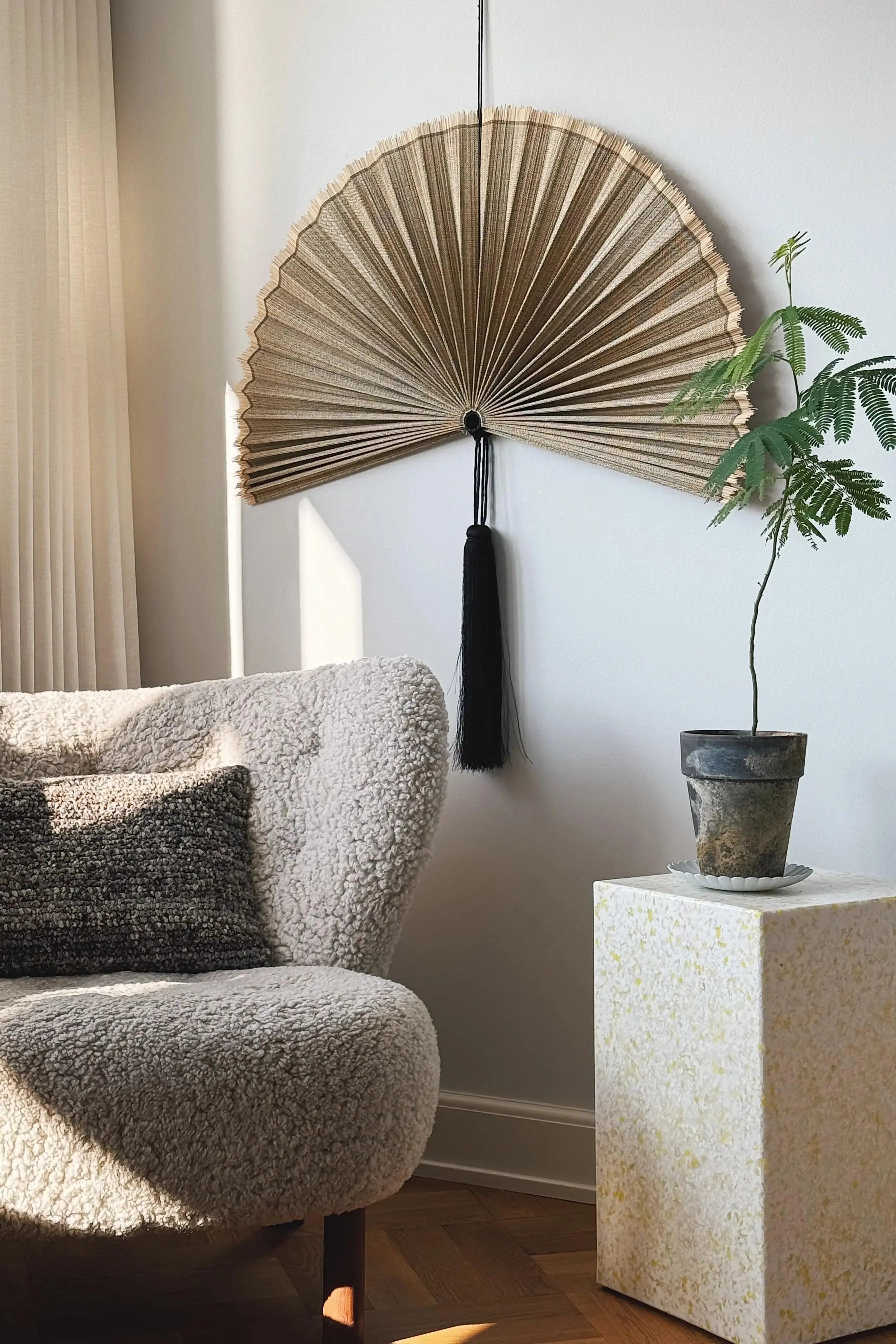 Håndlavet bambusvifte fra Vietnam | Brun - 3 størrelser Studio Hafnia