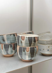 Unique Handmade Japanese Ceramic Cup without Handle