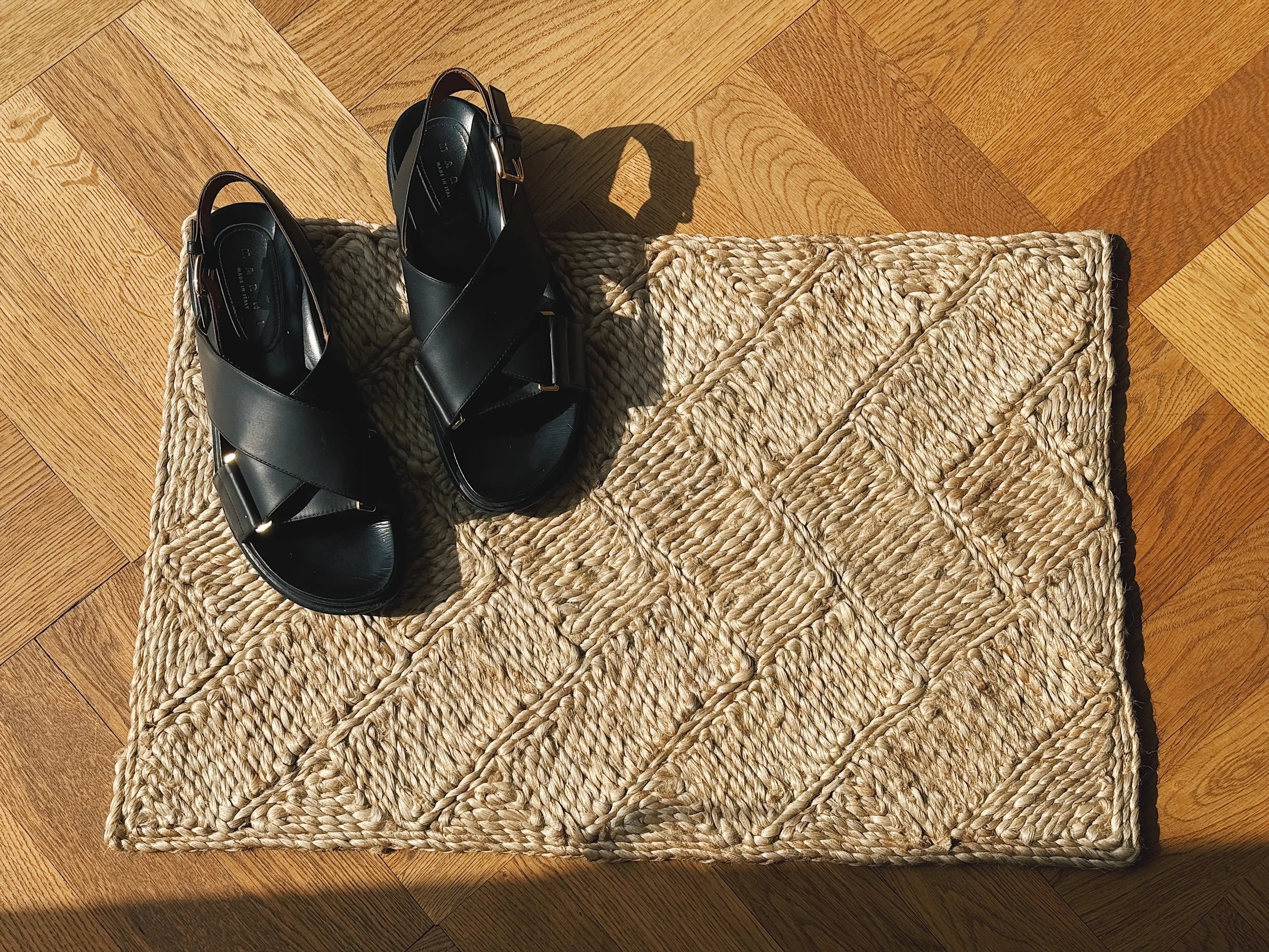 Håndvævet Dørmåtte af Jute | Lille 40 x 60 cm Studio Hafnia