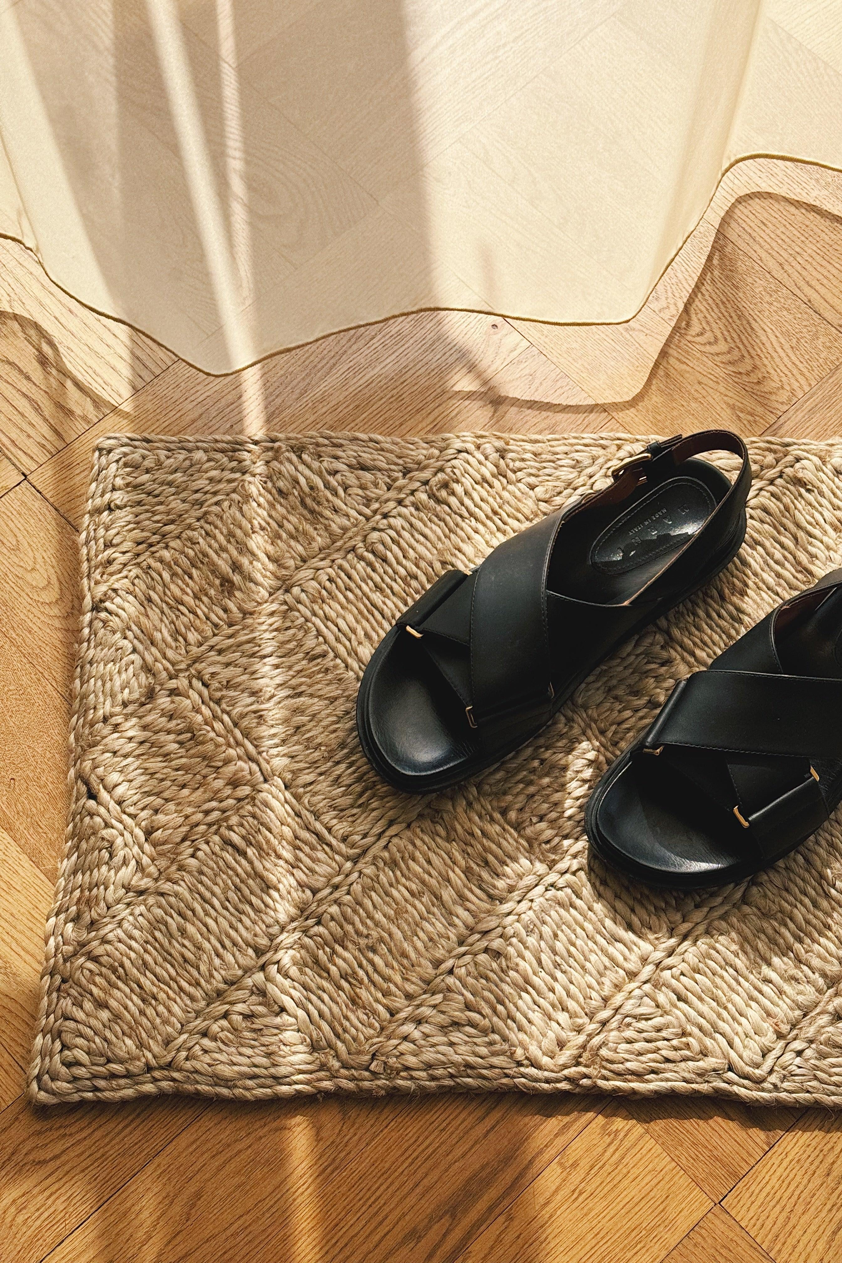 Håndvævet Dørmåtte af Jute | Lille 40 x 60 cm Studio Hafnia