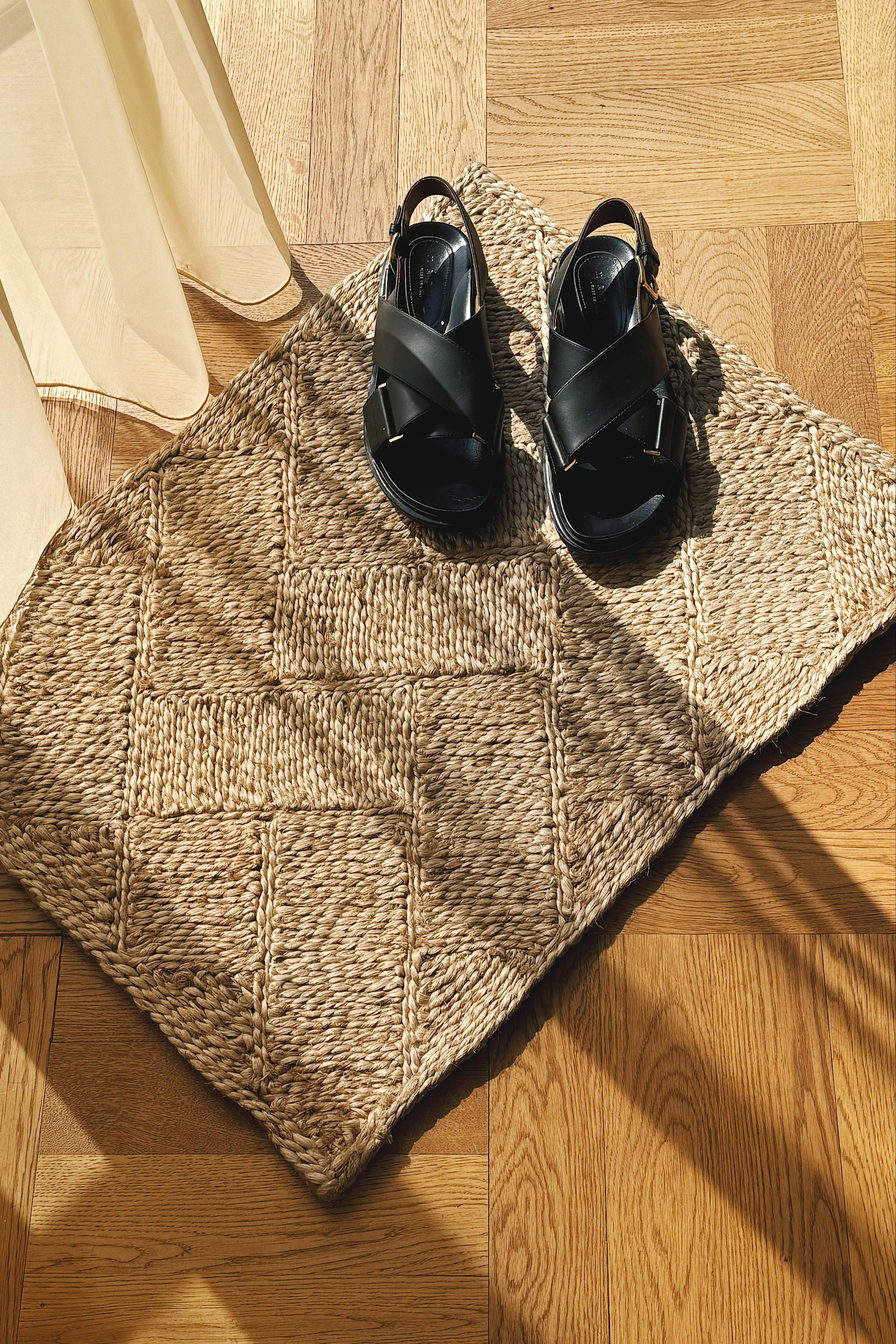 Håndvævet Dørmåtte af Jute | Stor 50 x 70 cm Studio Hafnia