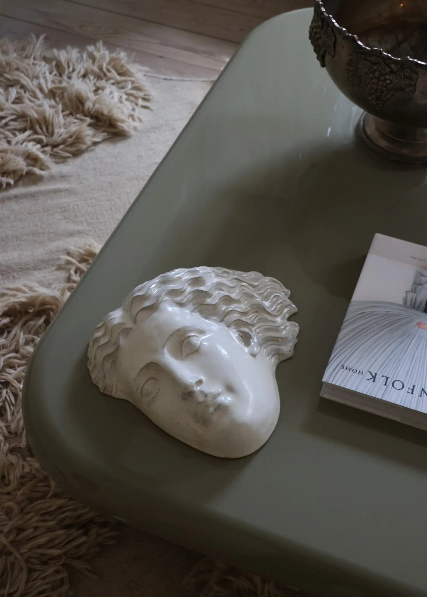 Hera Maske i AntiqueWhite Stentøj Laoru Laoru