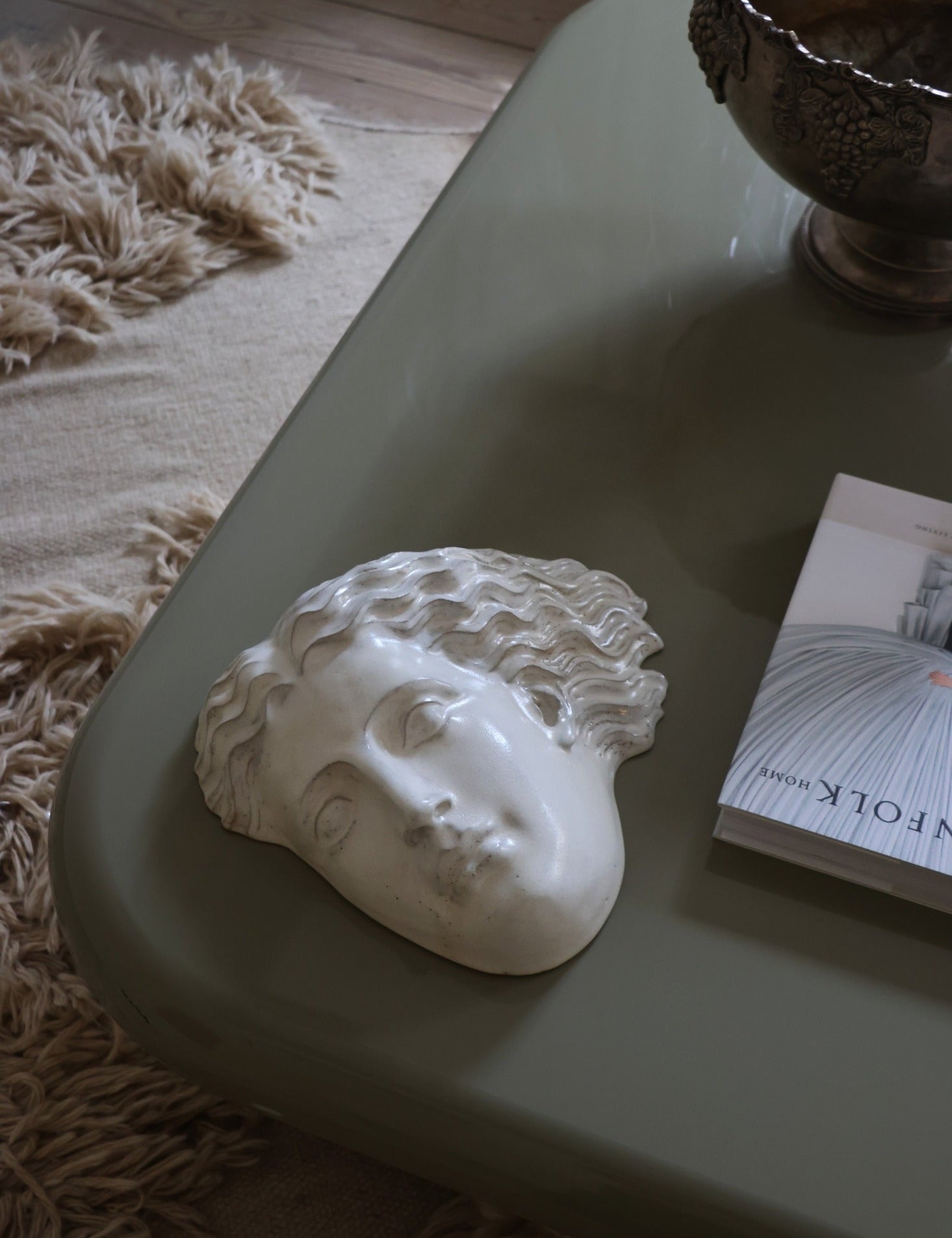 Hera No. 21 – Maske i AntiqueWhite Stentøj Laoru Laoru