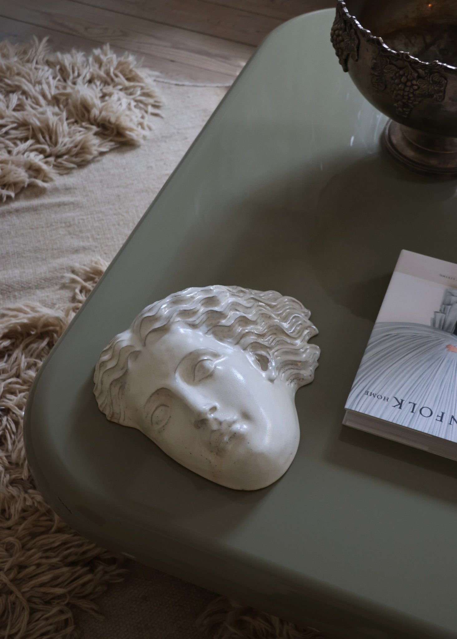 Hera No. 21 – Maske i AntiqueWhite Stentøj Laoru Laoru