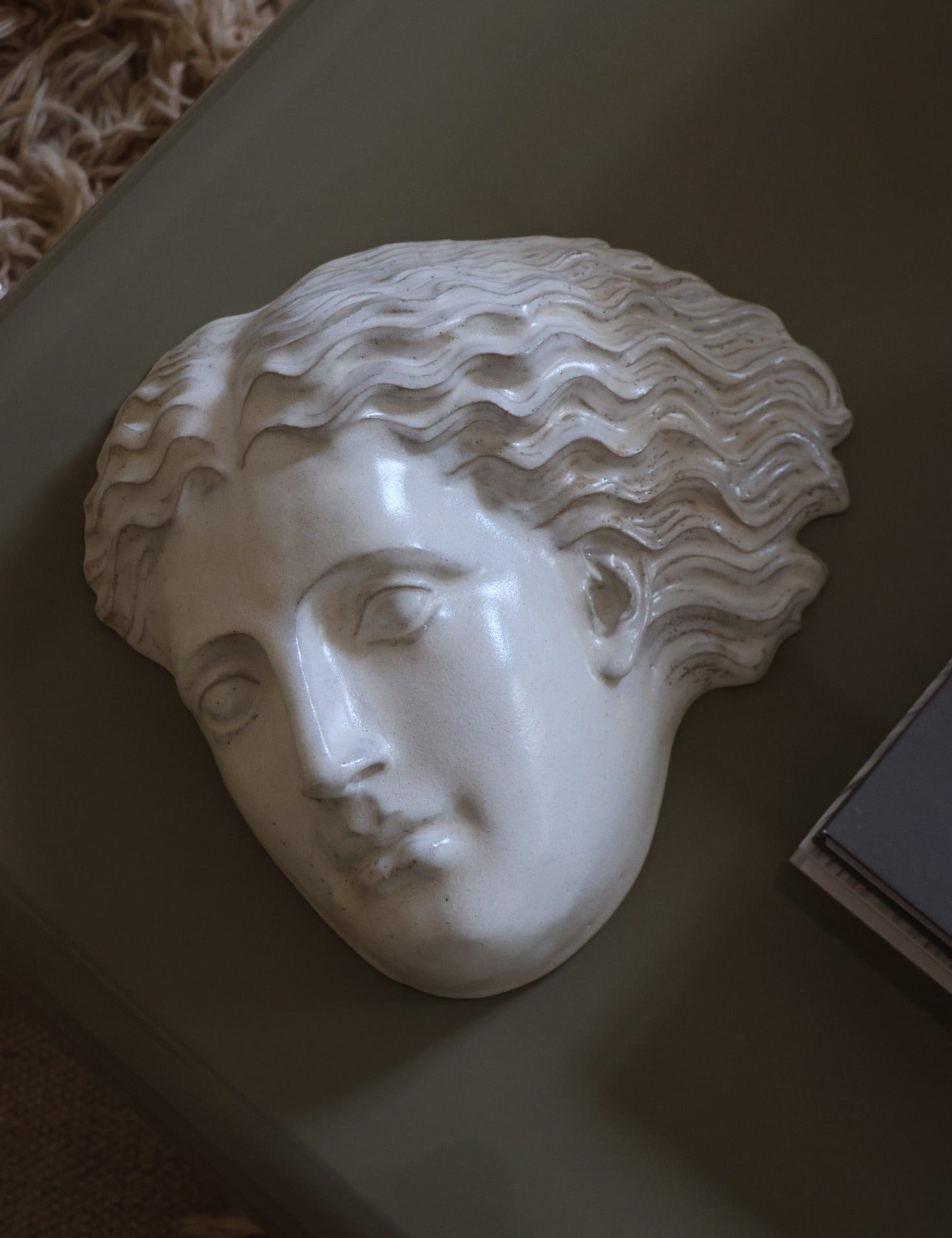 Hera No. 21 – Maske i AntiqueWhite Stentøj Laoru Laoru