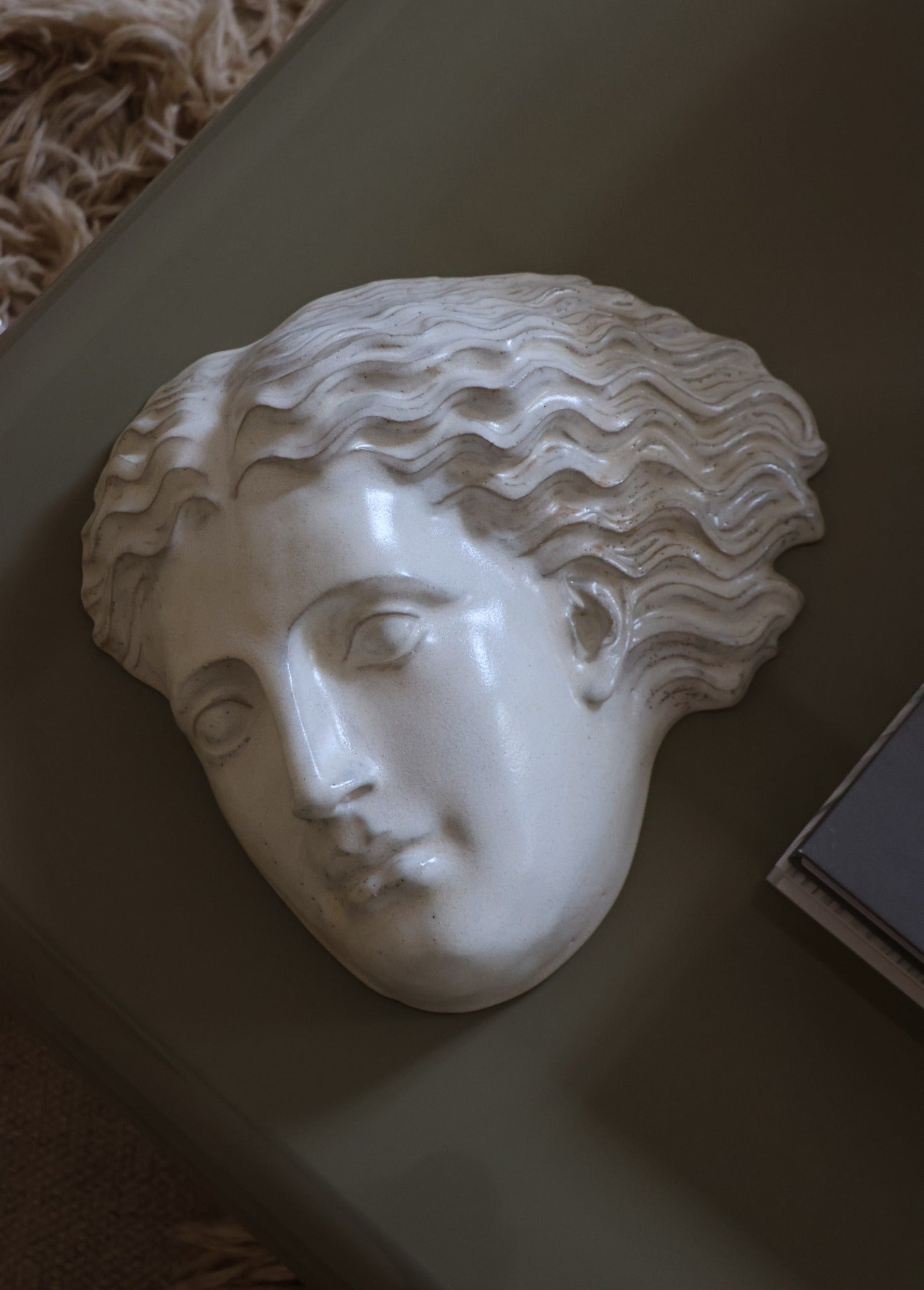 Hera No. 21 – Maske i AntiqueWhite Stentøj Laoru Laoru