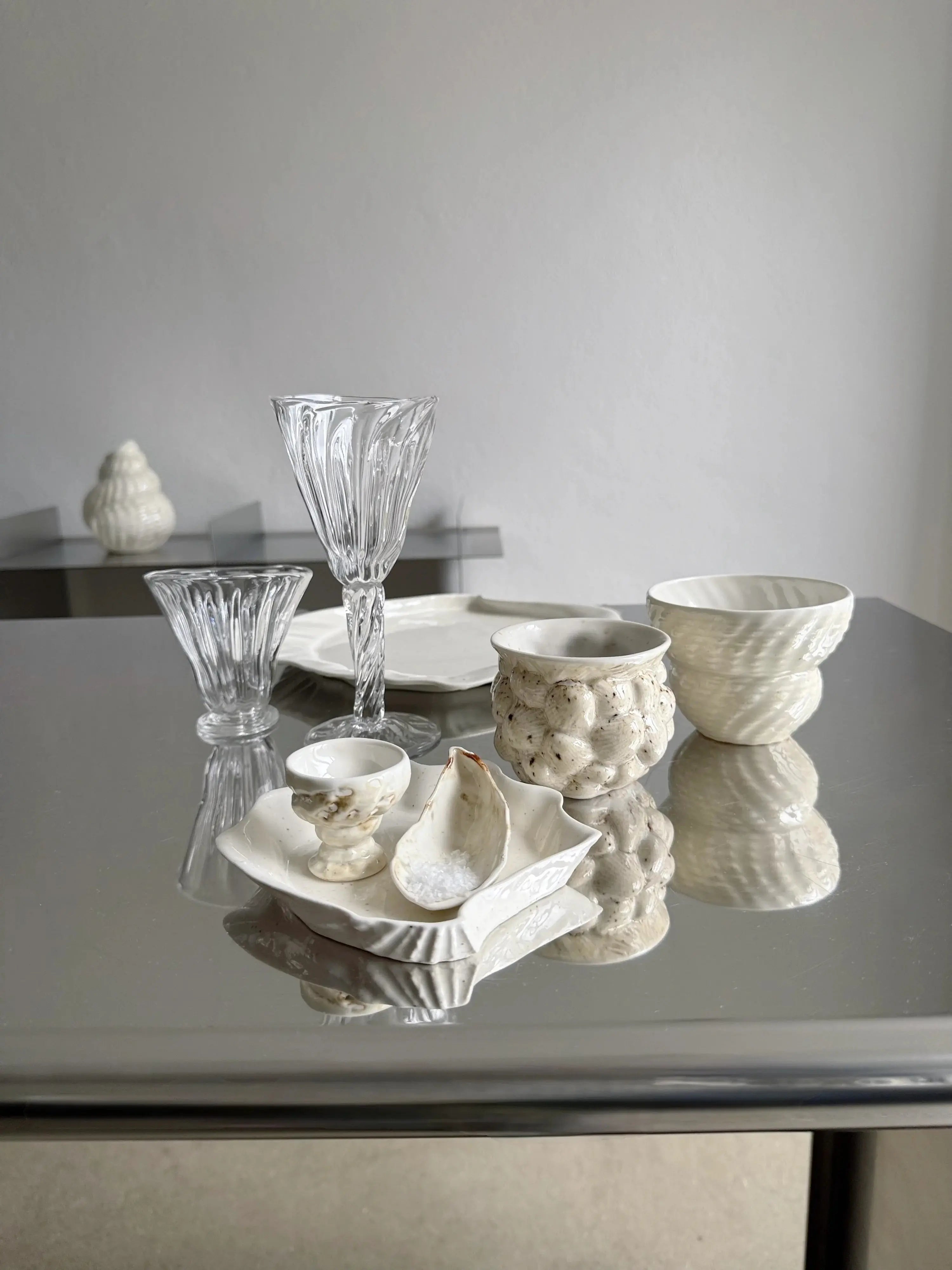 Hjertemusling Kop fra Christina Iversen Studio – Håndlavet Porcelæn Christina Iversen Studio