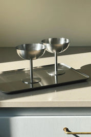 Højt Isbæger i Mat Rustfrit Stål Studio Hafnia