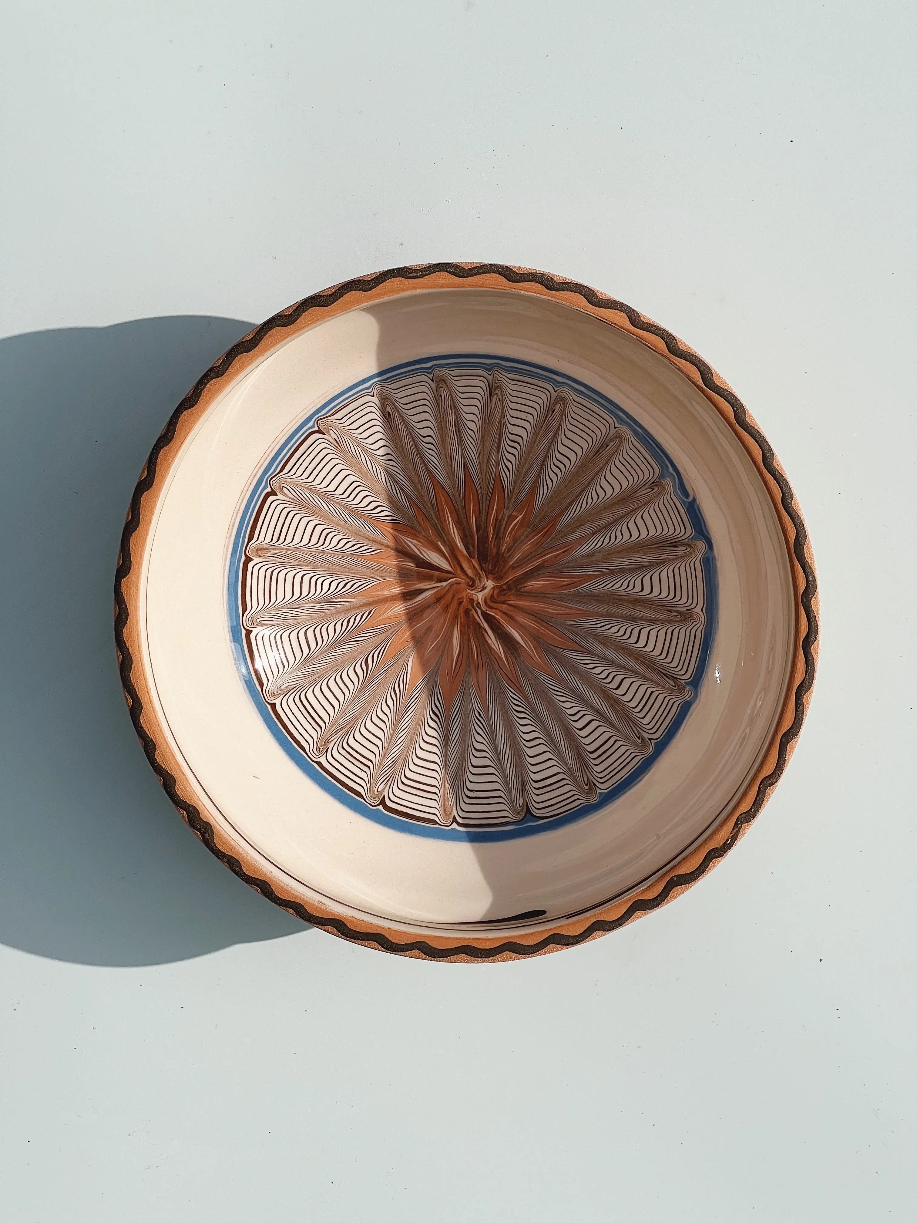 Horezu Keramik Skål | No. 03 | 25 cm Studio Hafnia