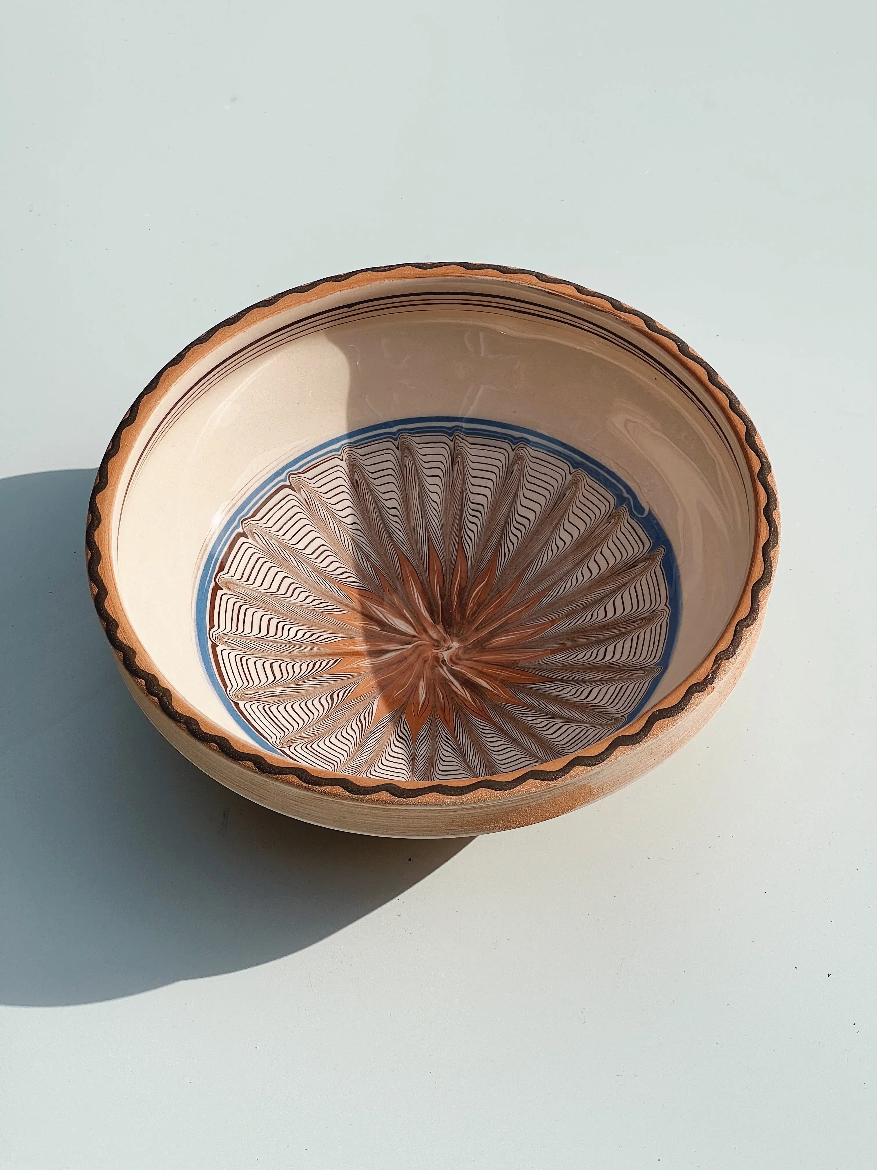 Horezu Keramik Skål | No. 03 | 25 cm Studio Hafnia