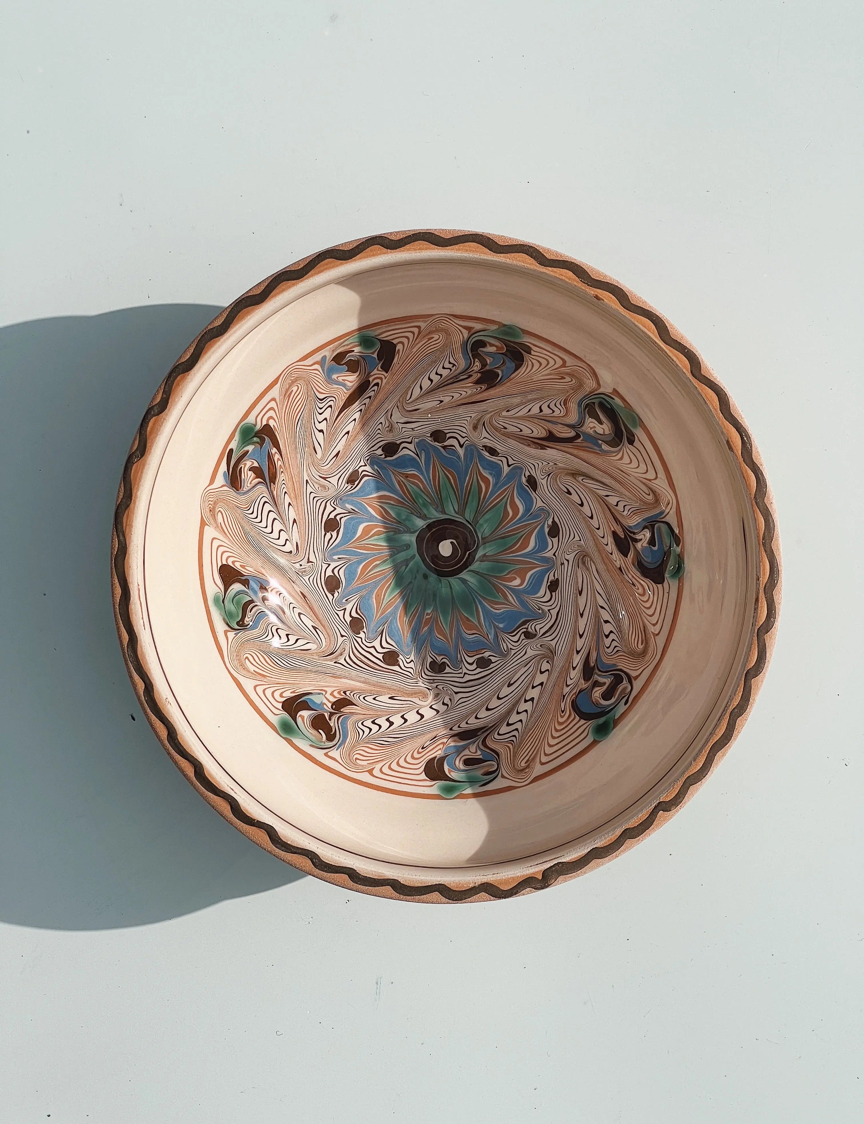 Horezu Keramik Skål | No. 05 | 25 cm Studio Hafnia