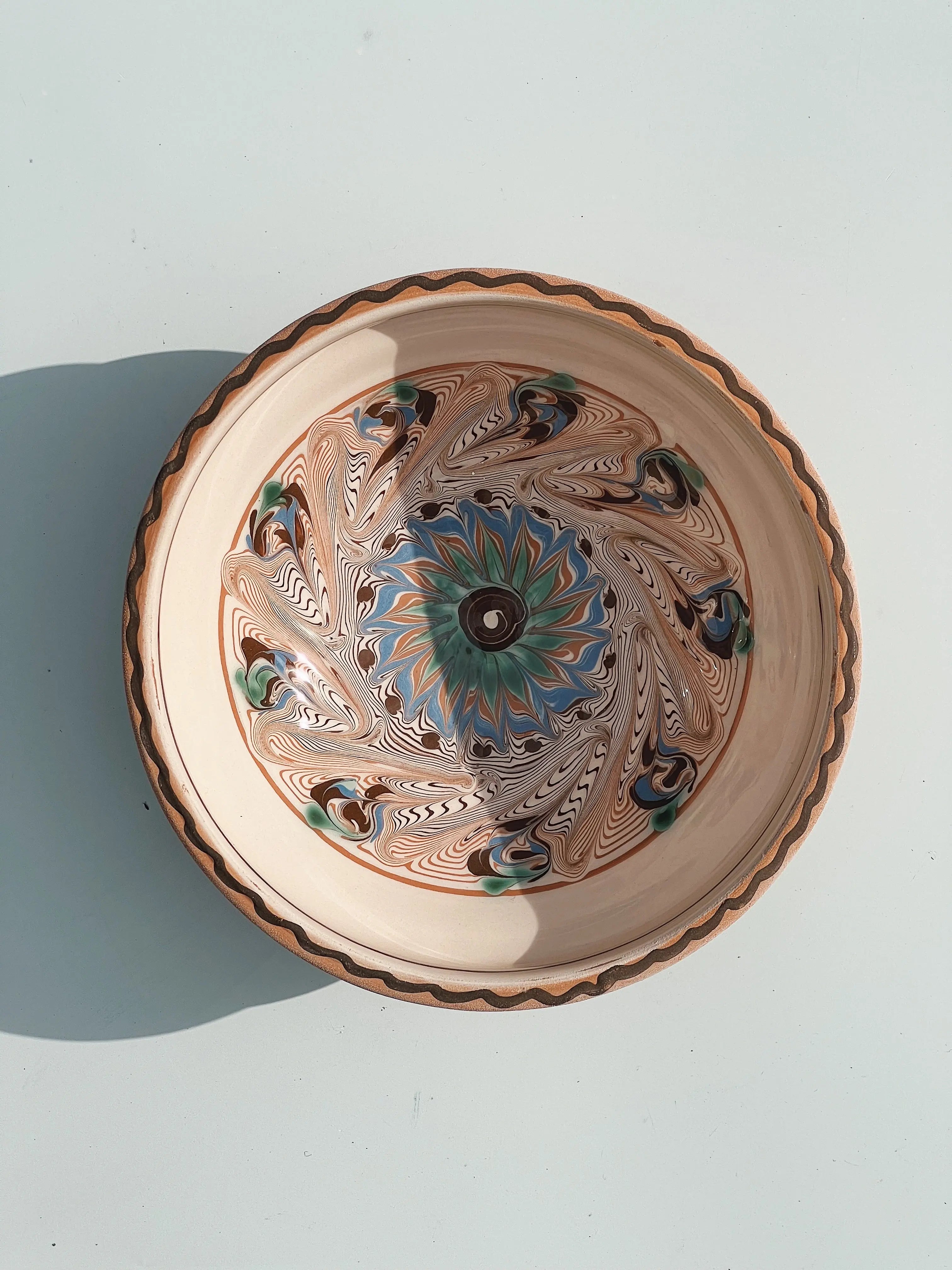 Horezu Keramik Skål | No. 05 | 25 cm Studio Hafnia