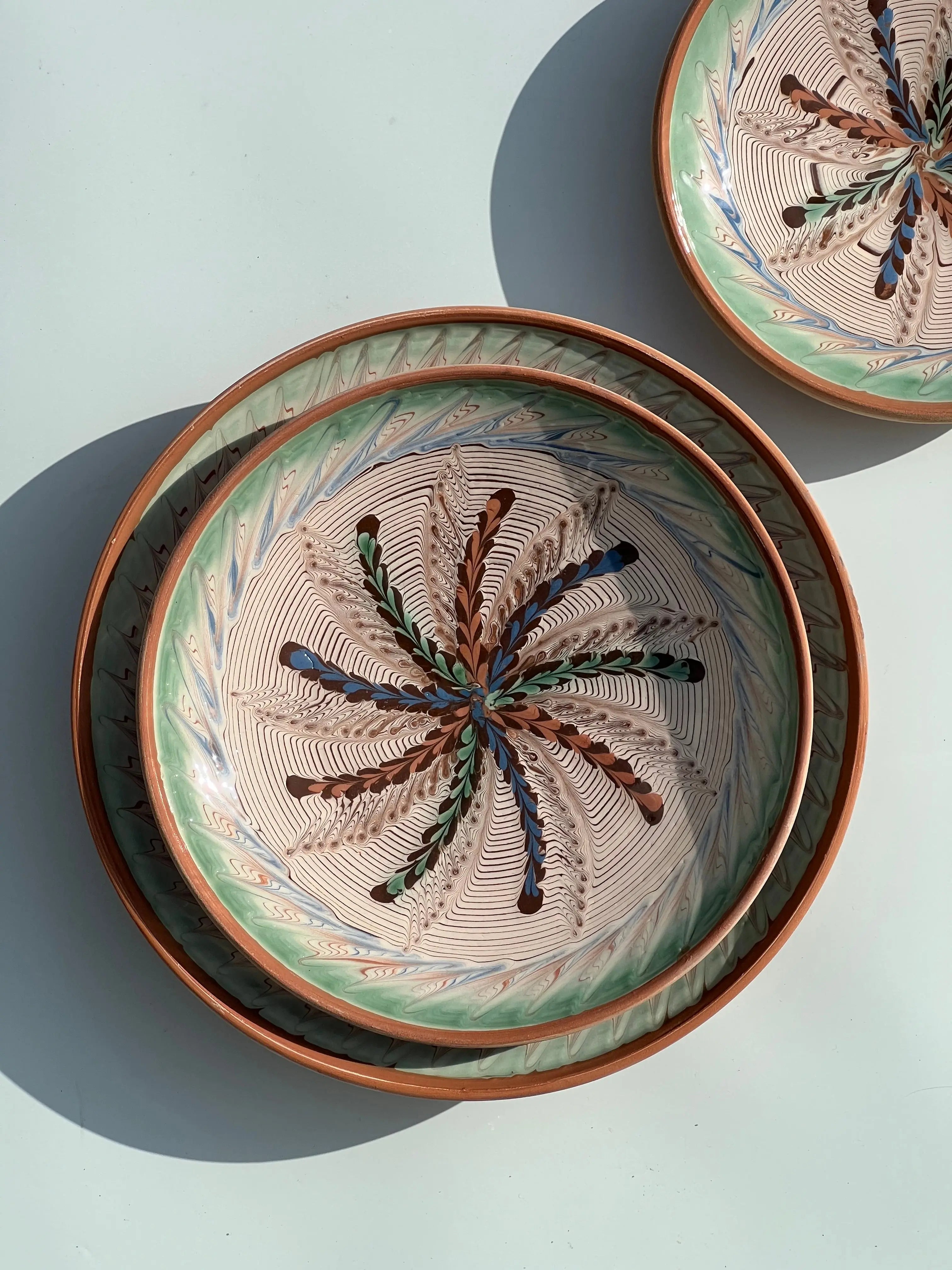 Horezu keramik tallerken | No. 05 | 4 forskellige størrelser Studio Hafnia