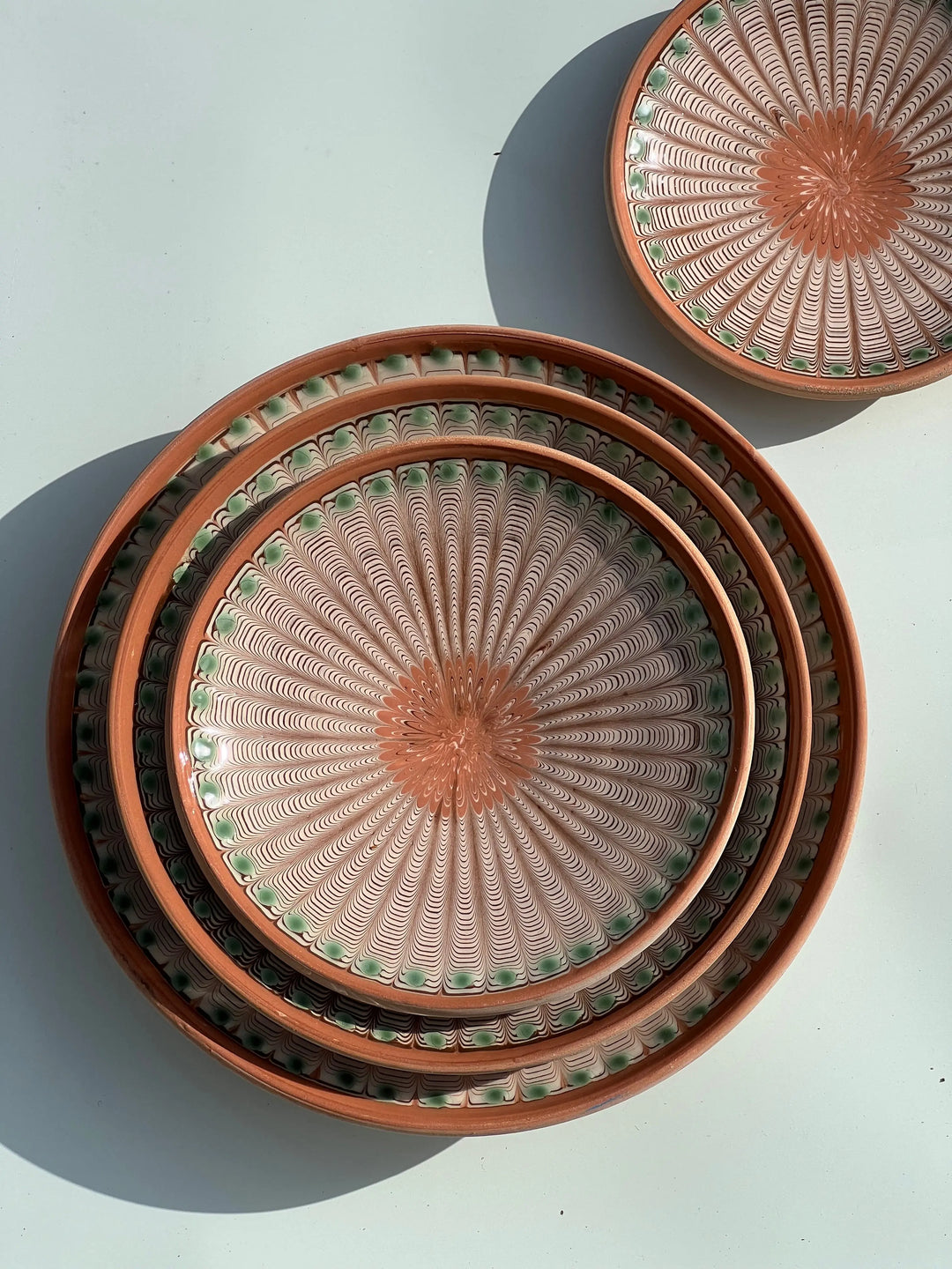 Horezu keramik tallerken | No. 06 | 4 forskellige størrelser Studio Hafnia