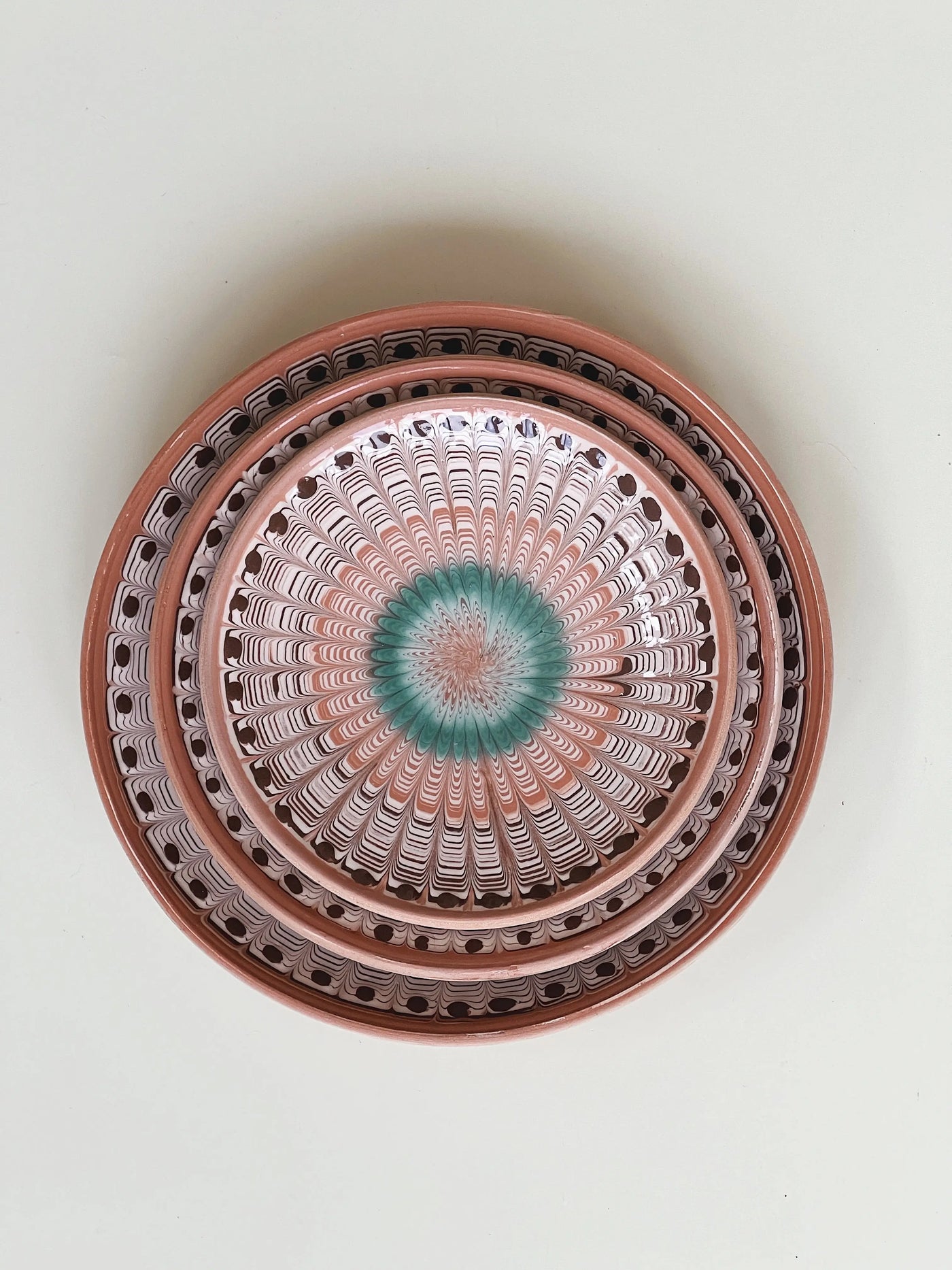 Horezu keramik tallerken | No. 19 | 4 forskellige størrelser Studio Hafnia