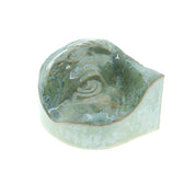Jacob Laoru | Rounded Eye (Right): Rundt højre øje i glaseret stentøjsler i CopperGreen til væggen Studio Hafnia
