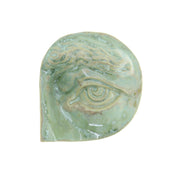 Jacob Laoru | Rounded Eye (Left): Rundt venstre øje i glaseret stentøjsler i CopperGreen til væggen Studio Hafnia