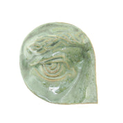 Jacob Laoru | Rounded Eye (Right): Rundt højre øje i glaseret stentøjsler i CopperGreen til væggen Studio Hafnia