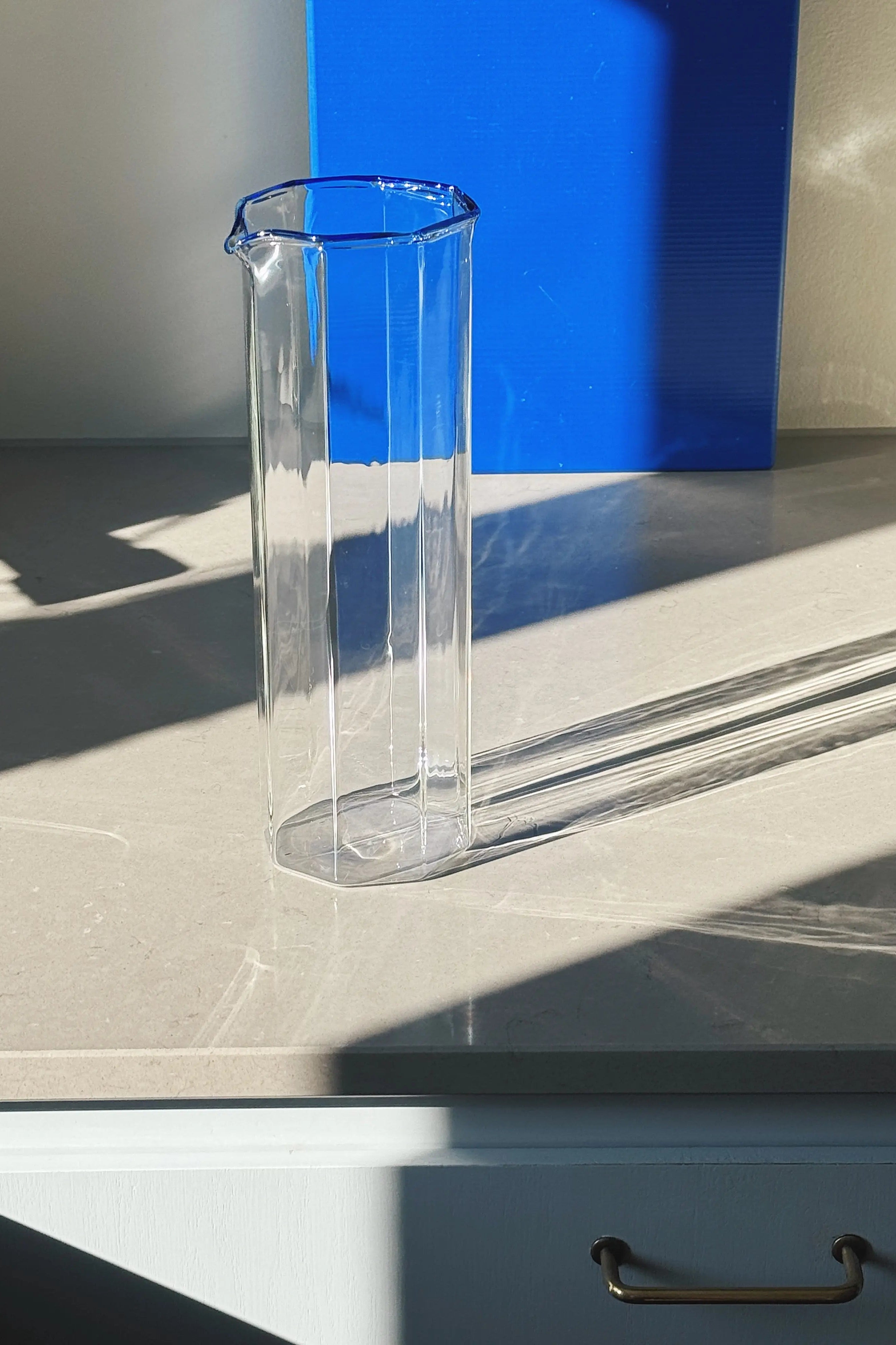 Ichendorf Milano OCTAVE Kande i Glas med Blå Kant
