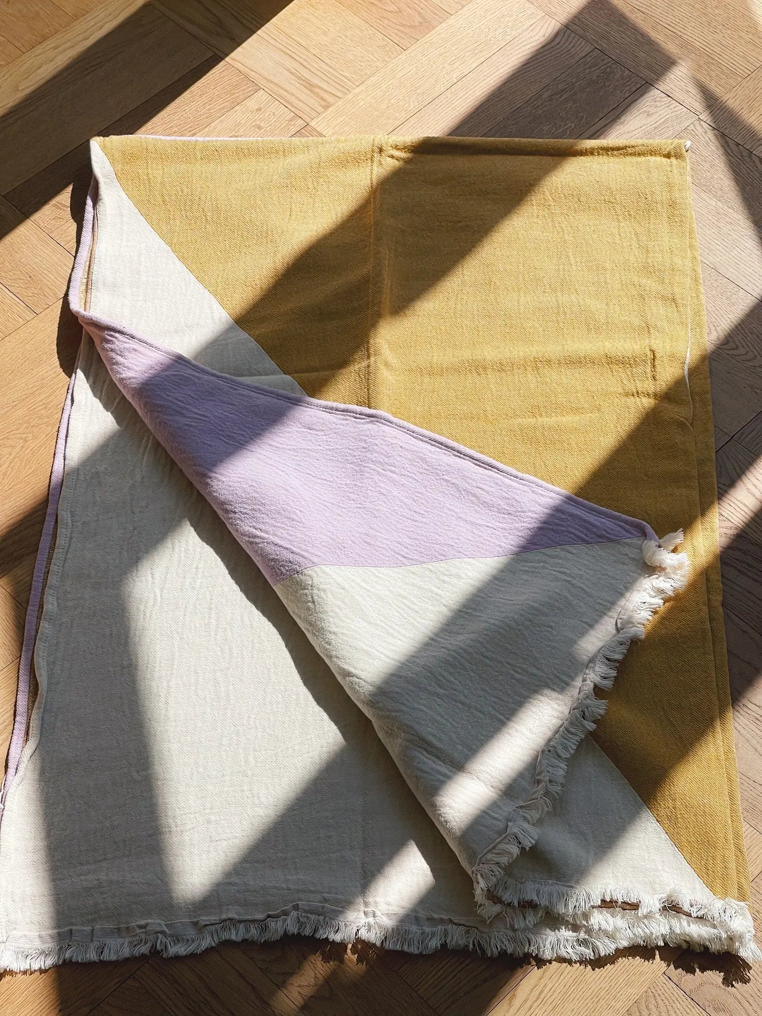 JOU Plaid karrygul/lilla | 130 x 180cm Jou Quilts