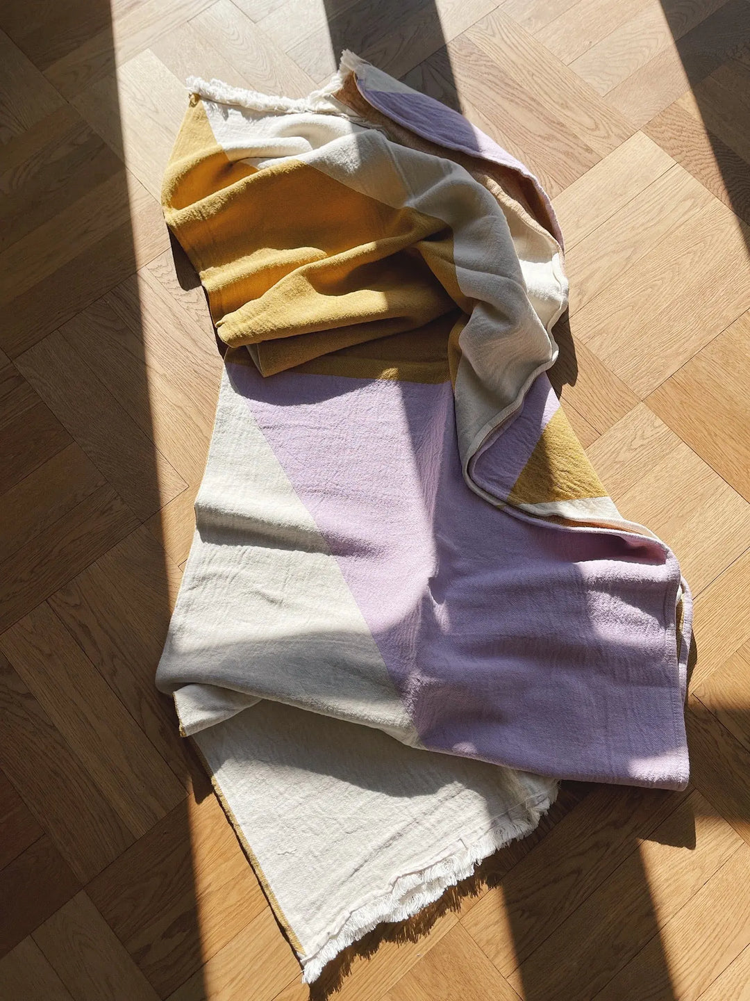 JOU Plaid karrygul/lilla | 130 x 180cm Jou Quilts