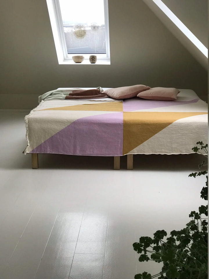 JOU Plaid karrygul/lilla | 130 x 180cm Jou Quilts