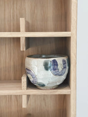 Japansk Keramikkop med Lilla Blomster | Ø 10 cm Studio Hafnia