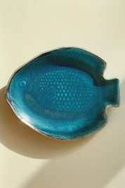 Japansk fiskefad i keramik | Turkis Studio Hafnia