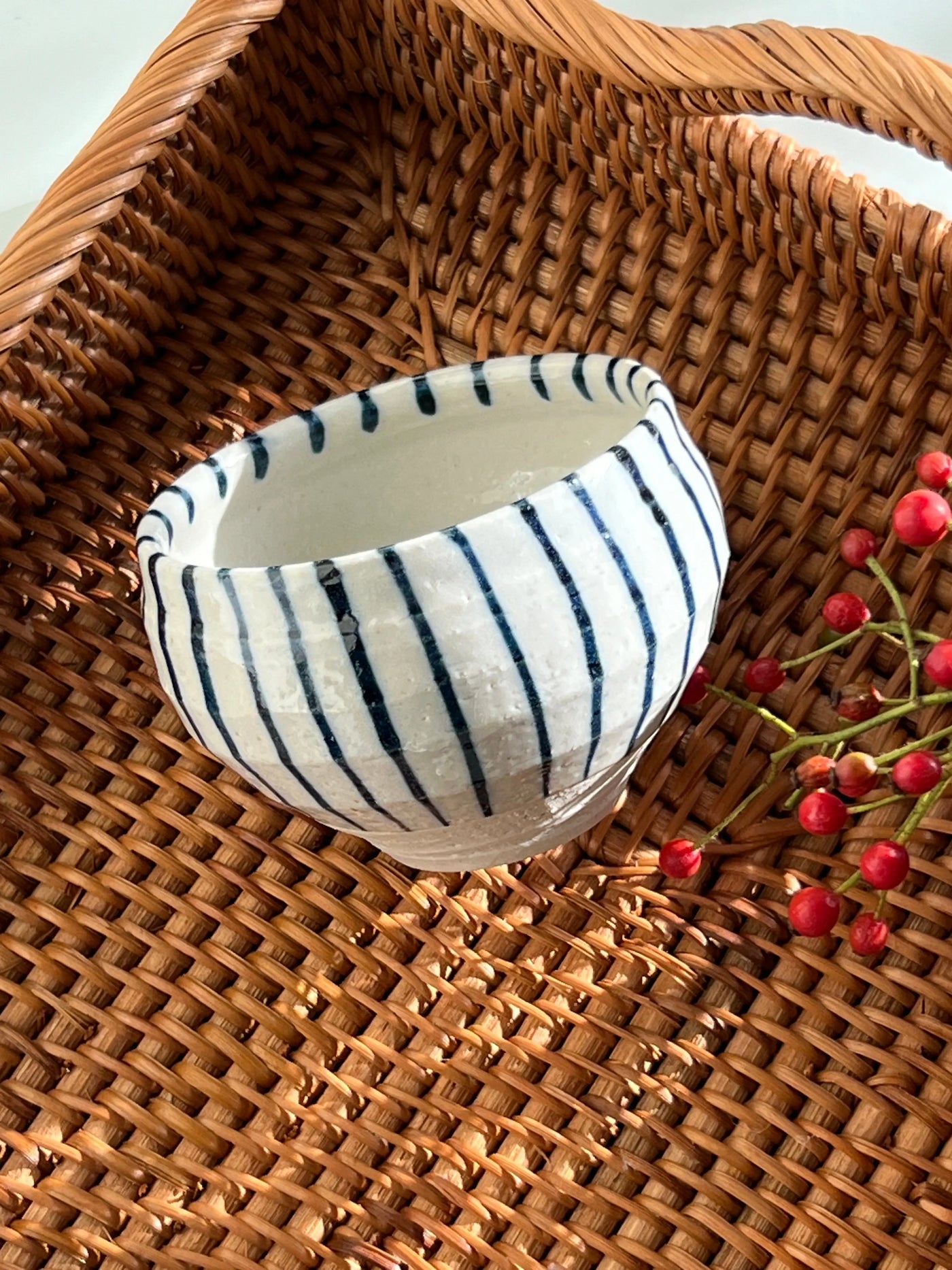 Japansk kop med blå tynde striber Studio Hafnia