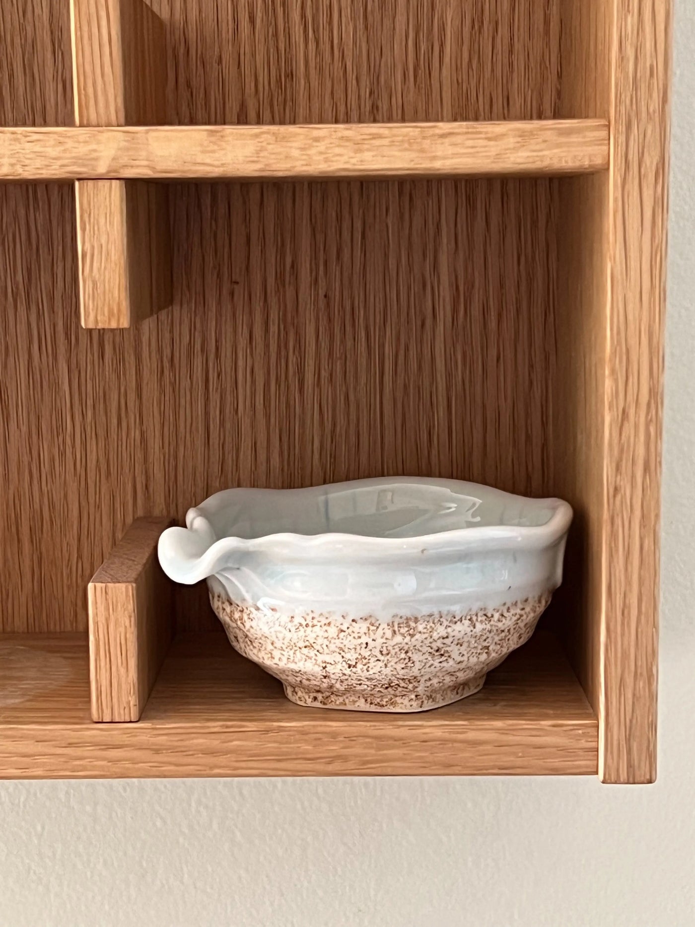 Japansk mælke/soyakande i keramik | Lyseblå og sand Studio Hafnia