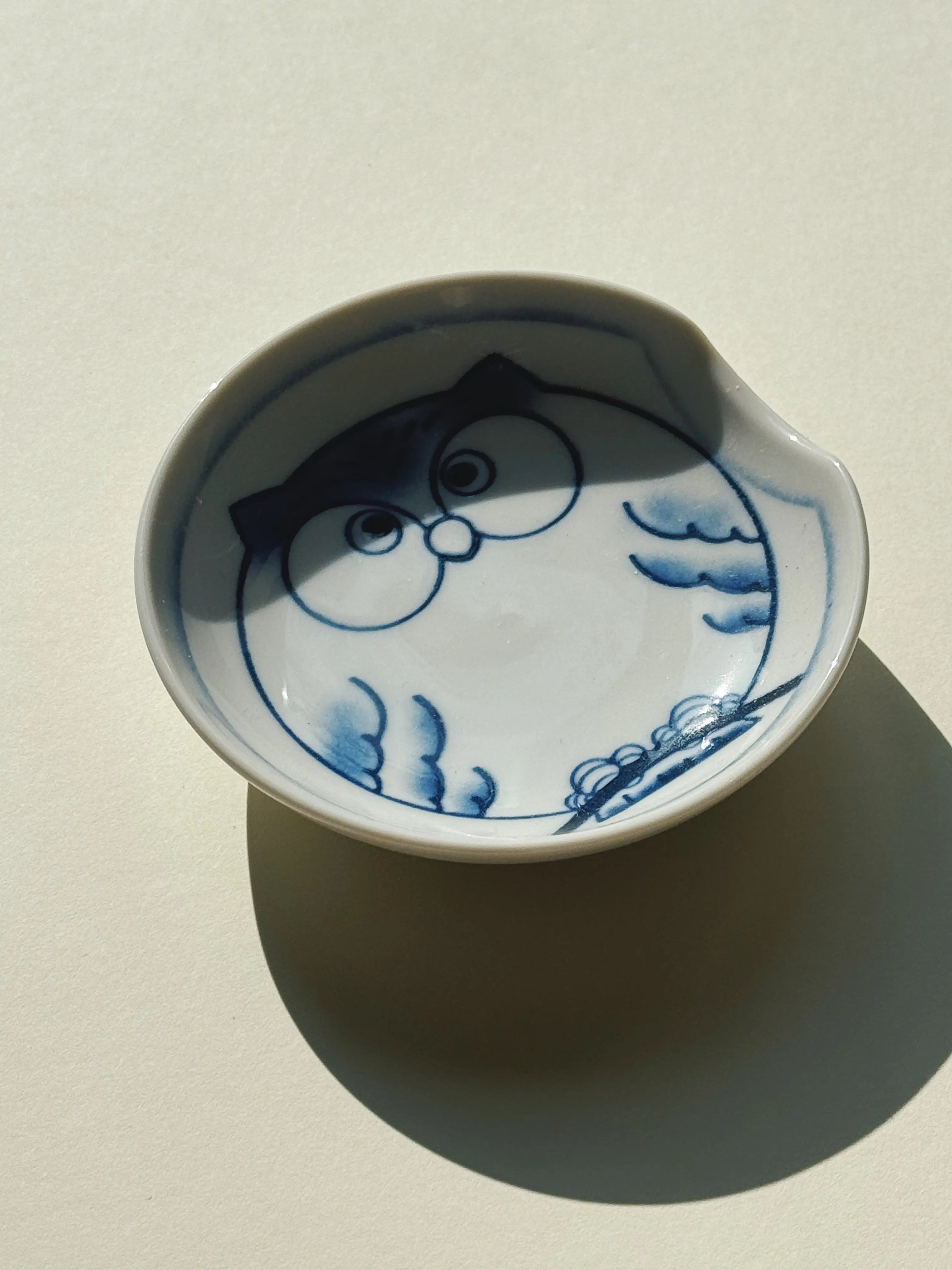 Japansk skål i keramik | Til soya eller spisepinde | Blød rektangulær form STUDIO HAFNIA