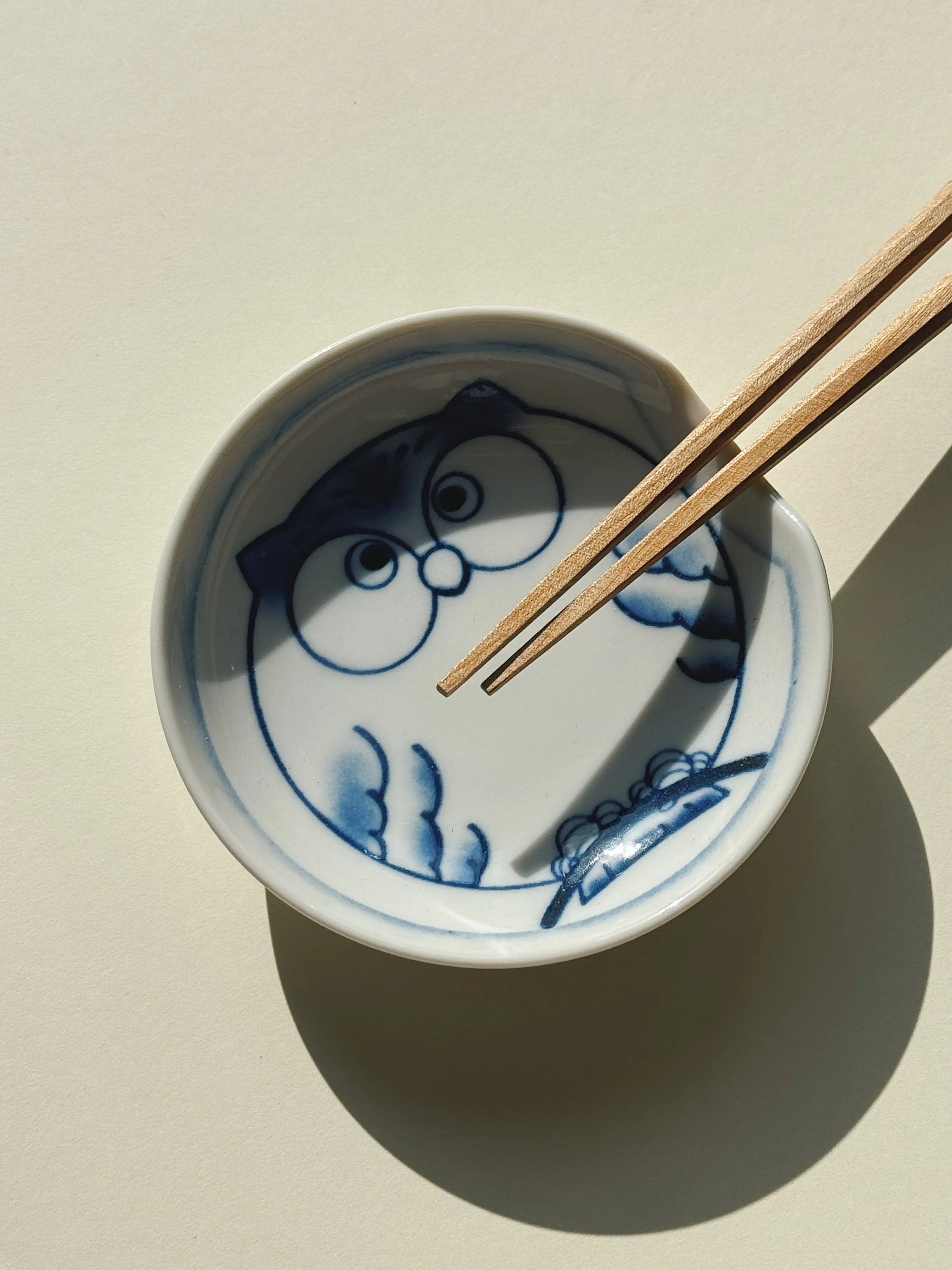 Japansk skål i keramik | Til soya eller spisepinde | Blød rektangulær form STUDIO HAFNIA