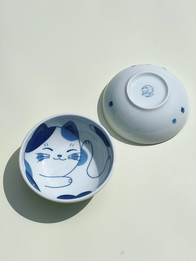 Japansk skål med blå kat | 3 forskellige slags Studio Hafnia