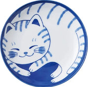 Japansk skål med blå kat | Sæt med 4 forskellige | 10 cm Studio Hafnia