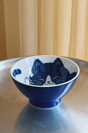 Japansk skål med blå kat | 11.5 cm Studio Hafnia